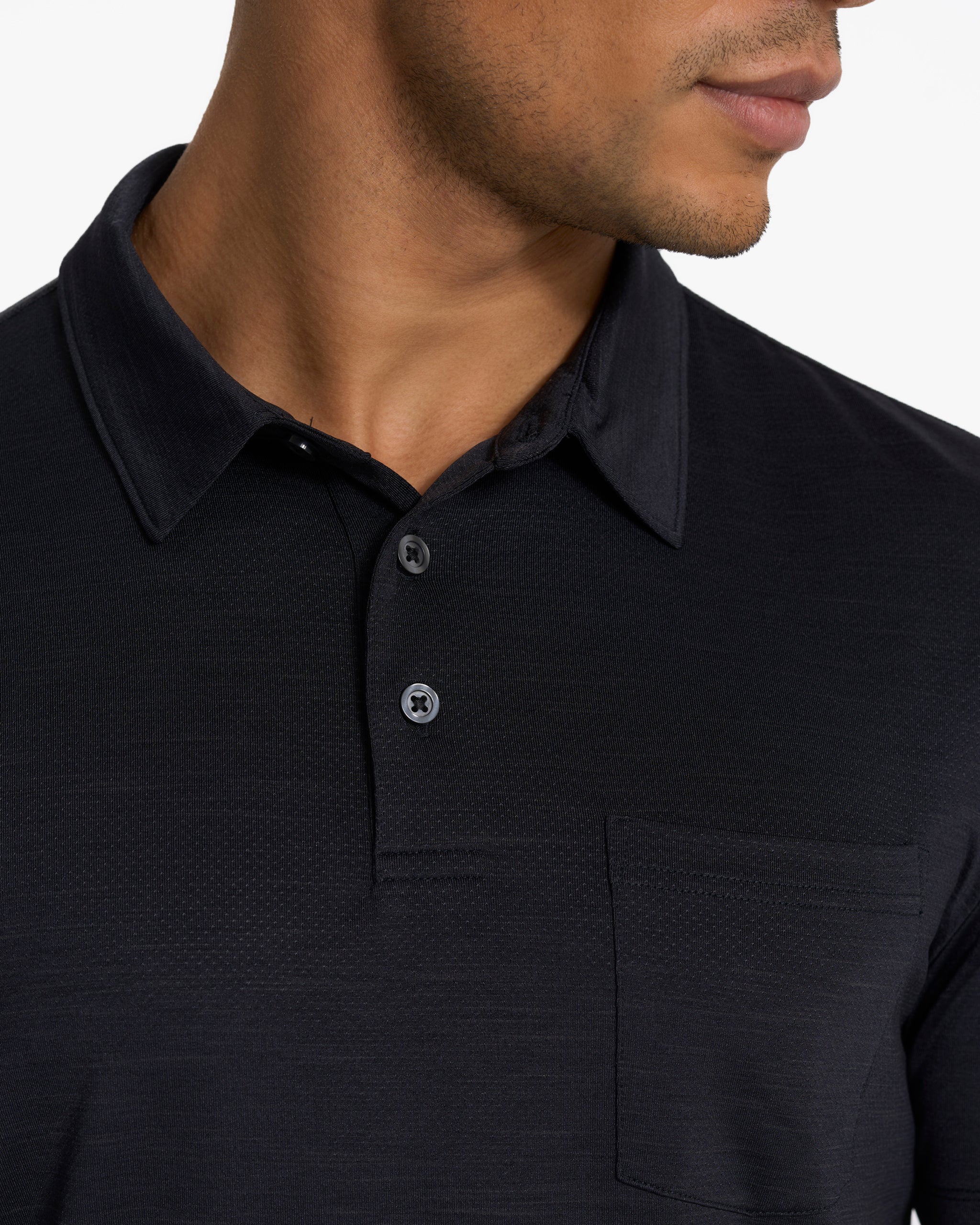 Zephyr Polo | Black Heather - Image 2