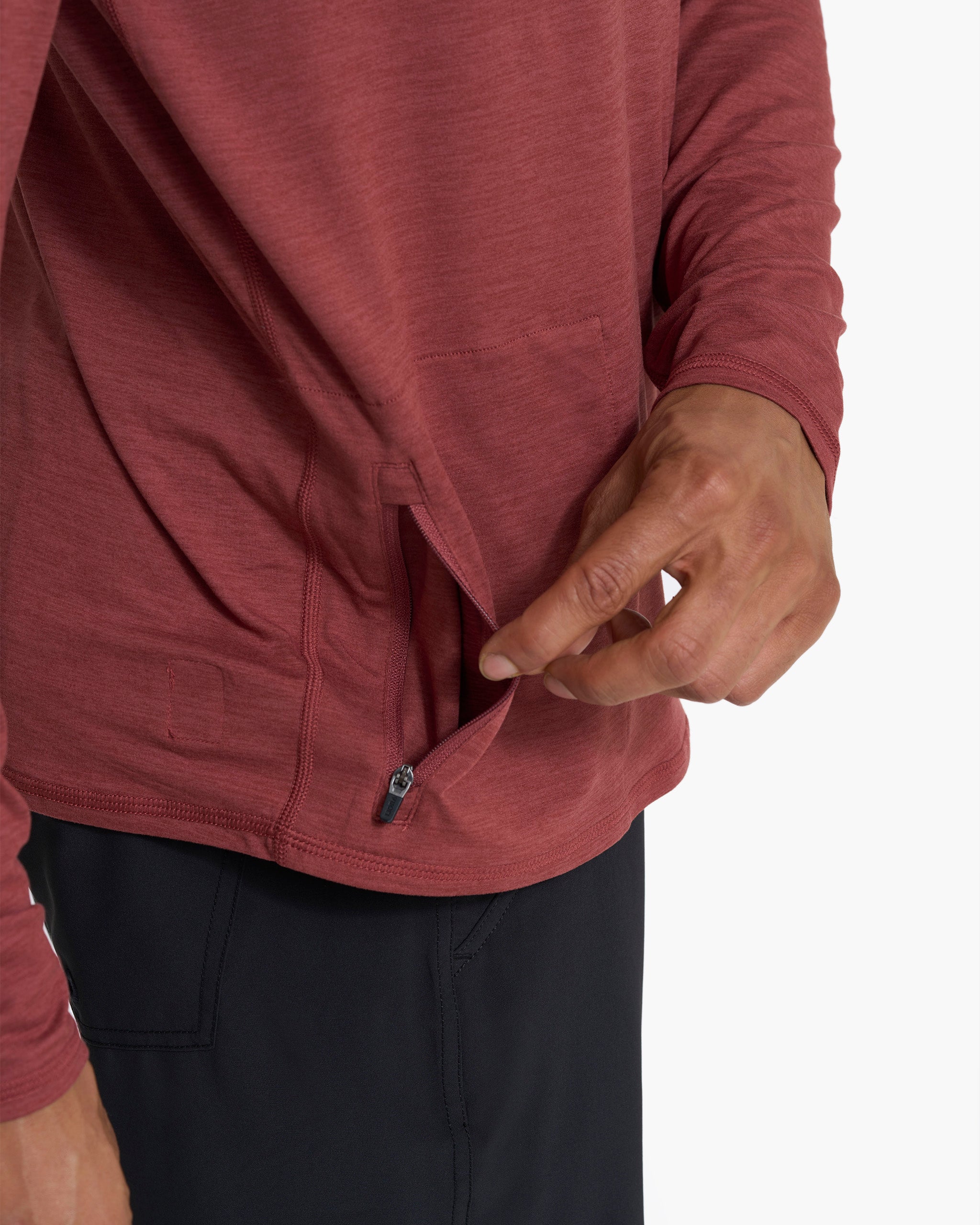 Ease Performance Half Zip | Currant Heather - Image 5