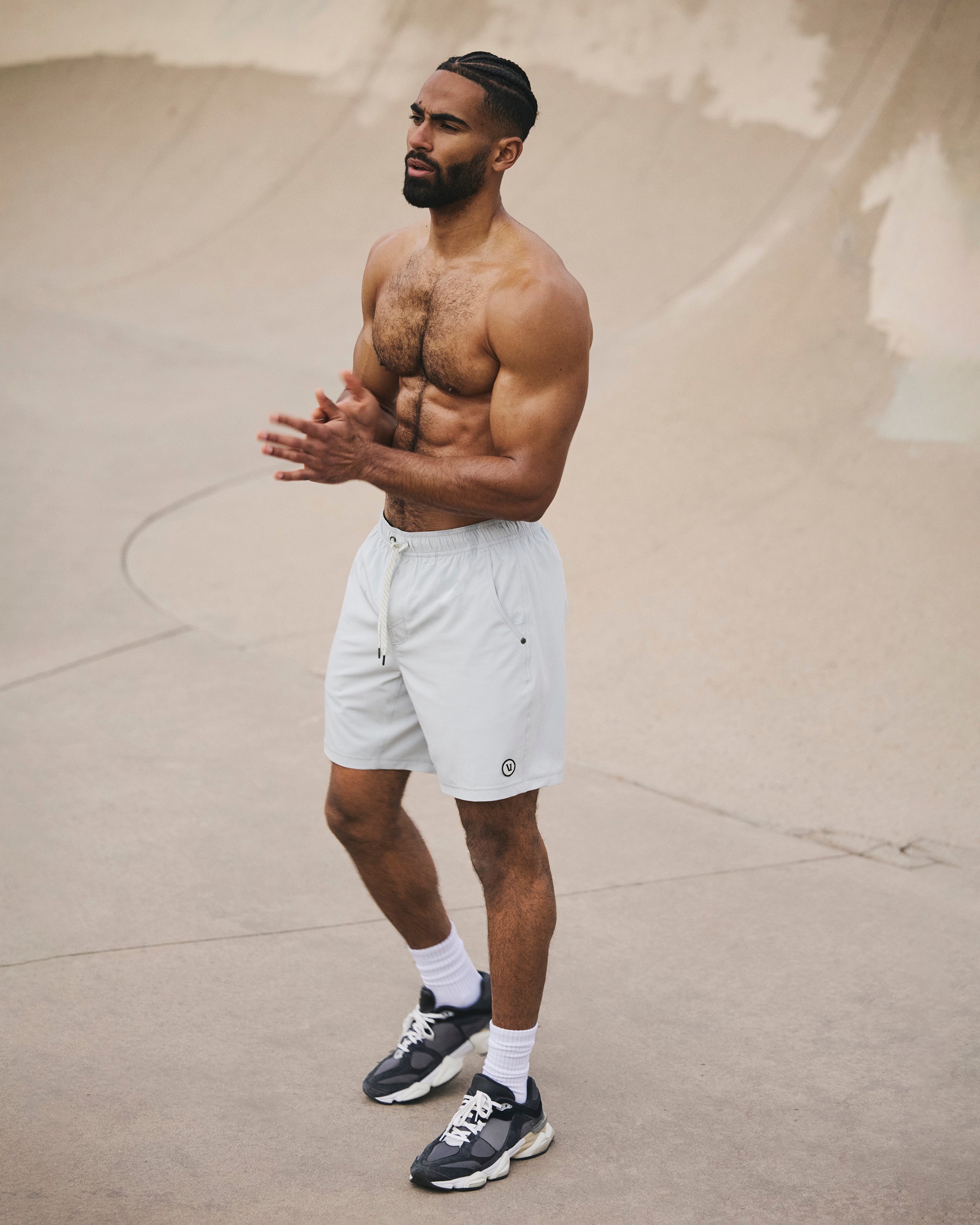 Kore Short Lined 7 | Sky Grey