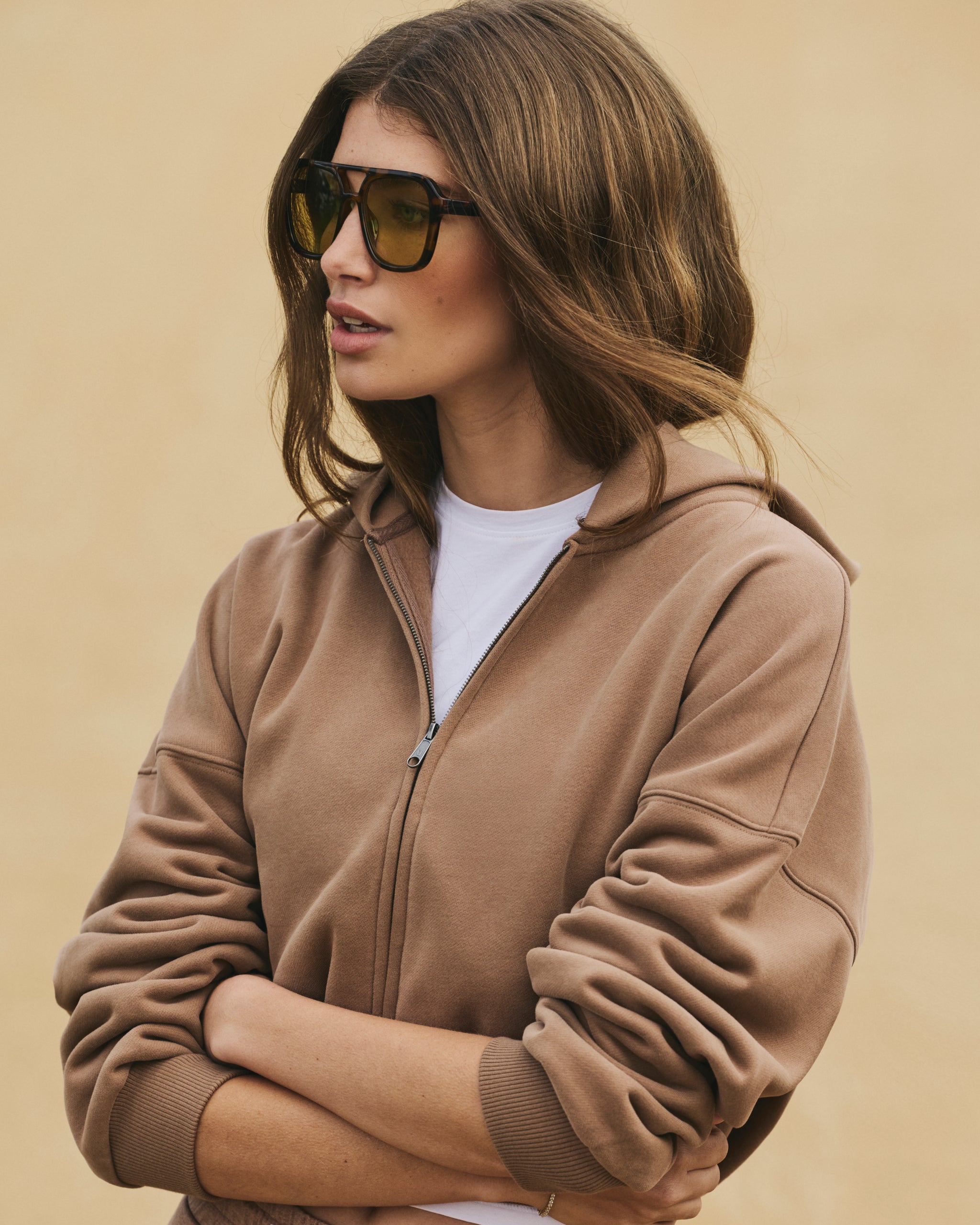 Restore Mini Full Zip Hoodie | Nutmeg - Image 4