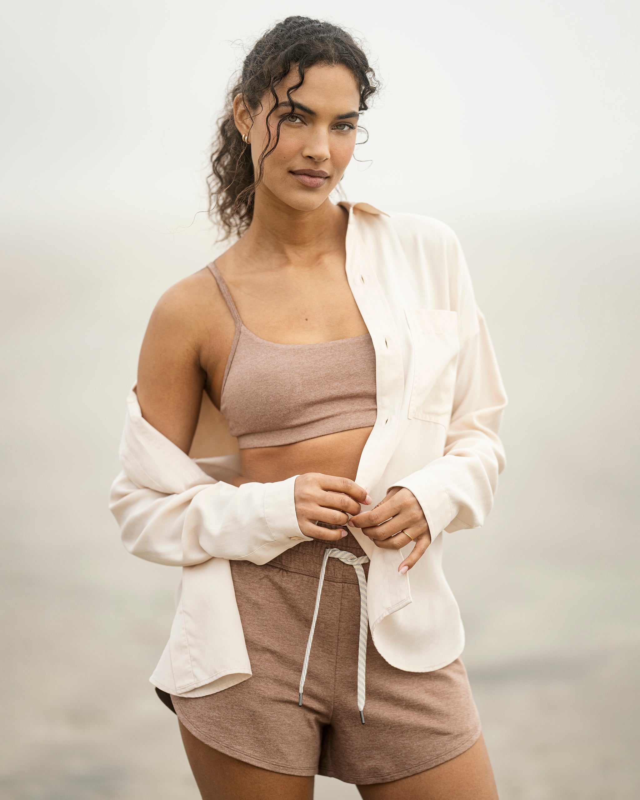 Halo Essential Bra | Nutmeg Heather - Image 4