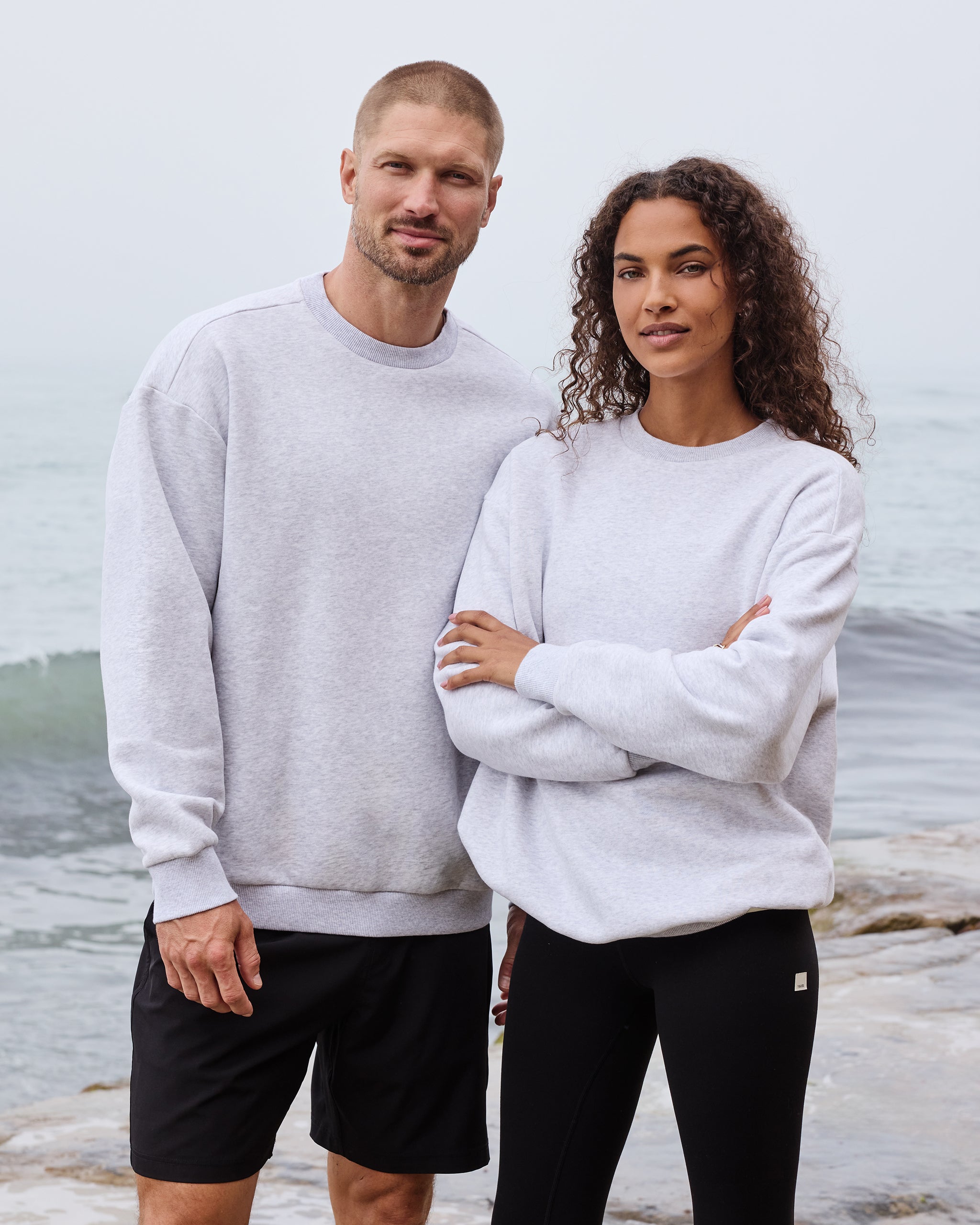 Restore Oversized Crew 2.0 | Pale Grey Heather - Image 2