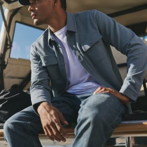 Waffle Shirt Jacket | Abyss