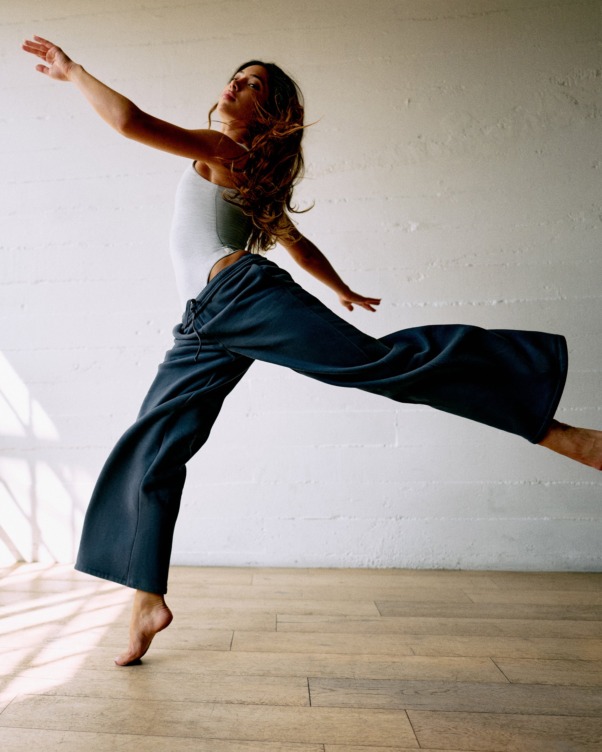 Restore Ultra Wideleg Sweatpant | Ocean Blue