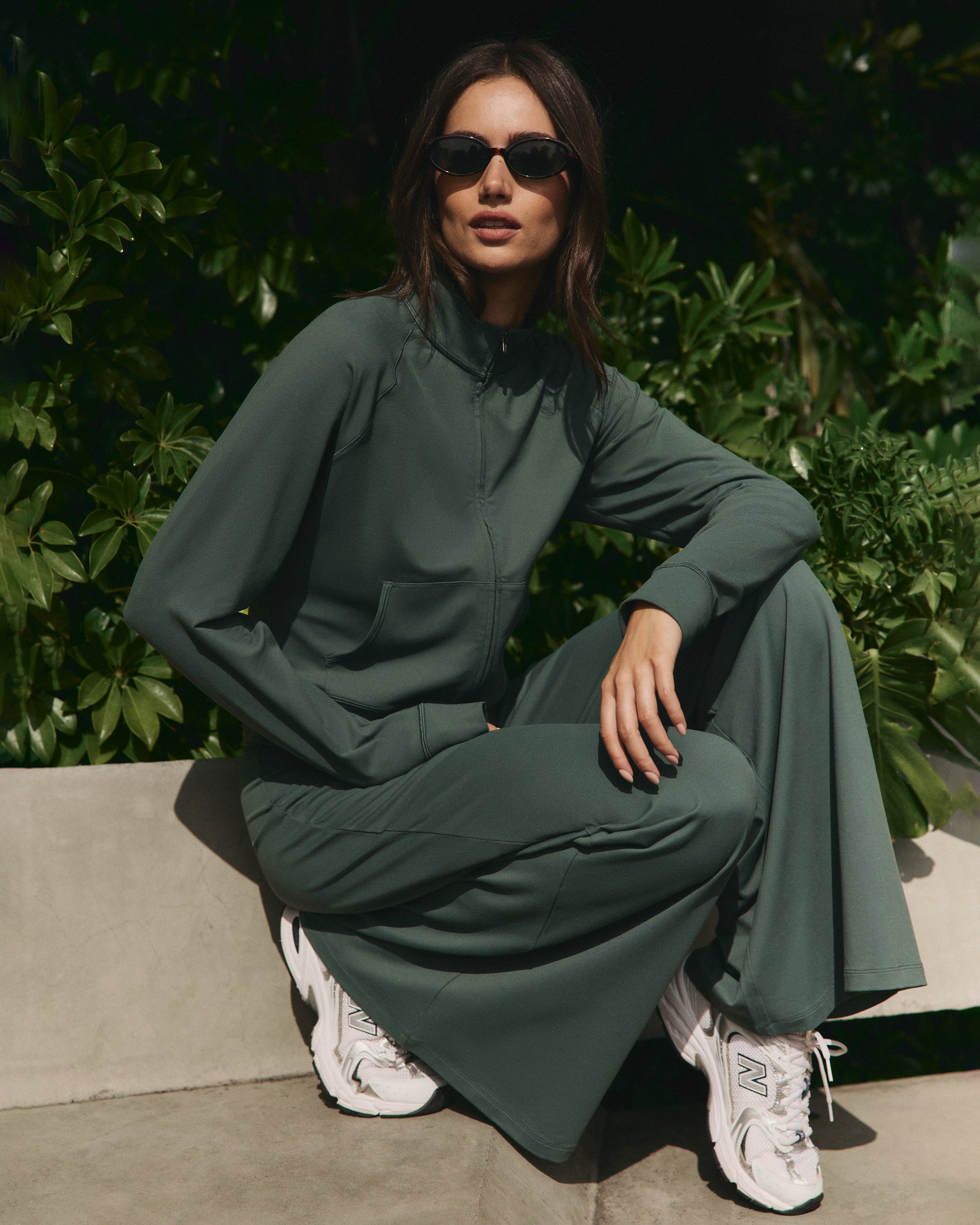 Halo Mini Track Jacket | Agate Green