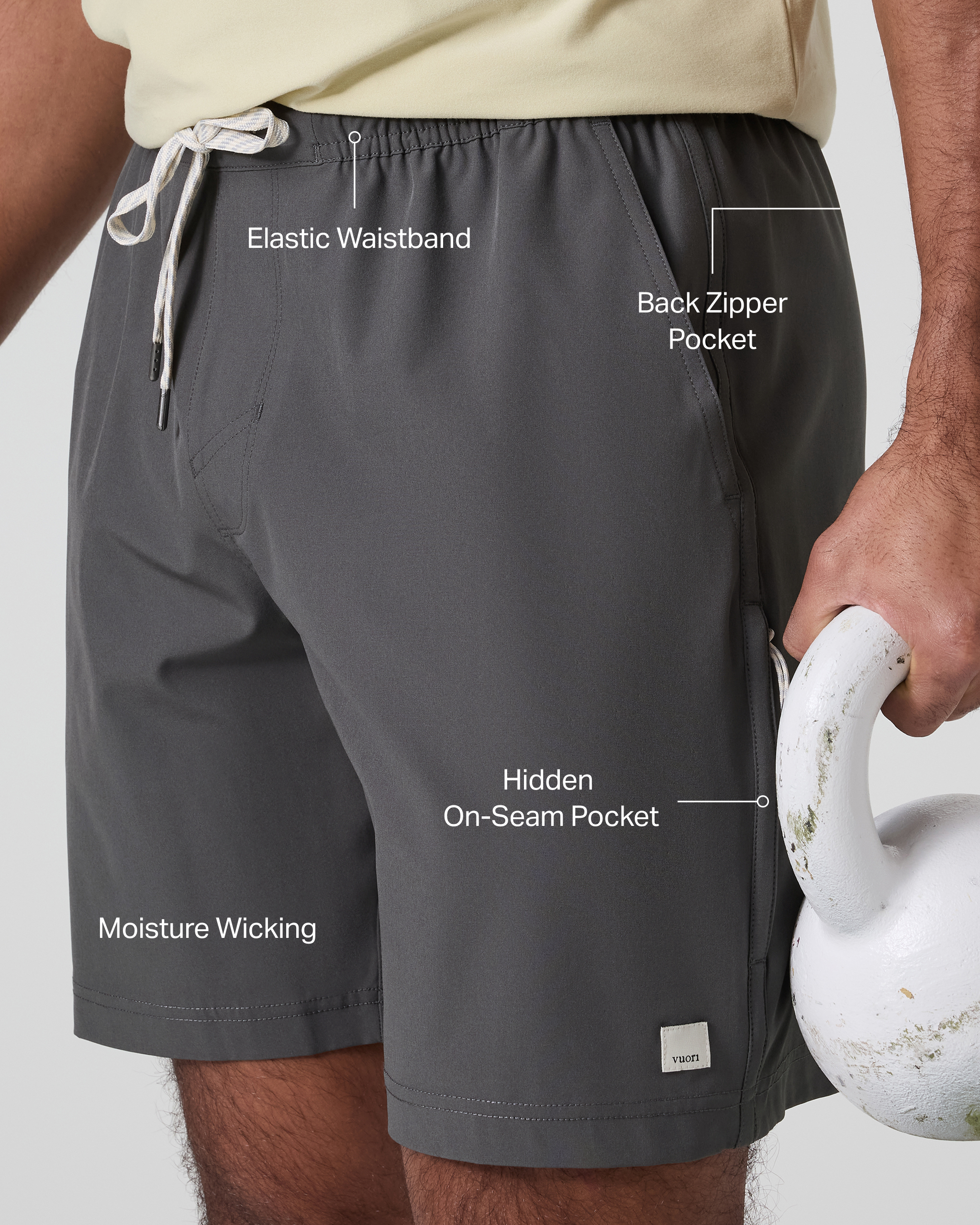 Banks Session Short Unlined 7 | Dark Pewter - Image 2