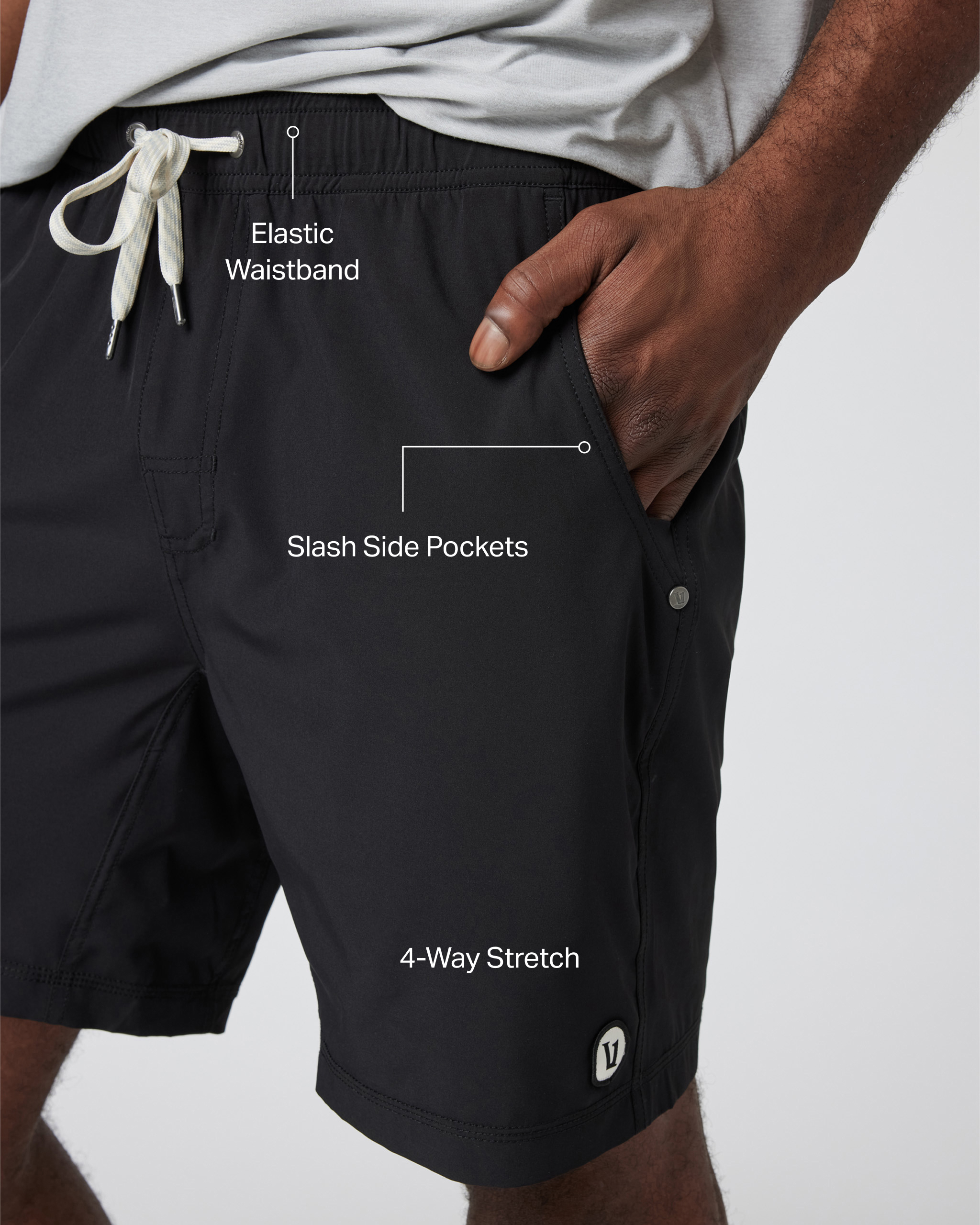 Kore Short Unlined 7 | Black - Image 2