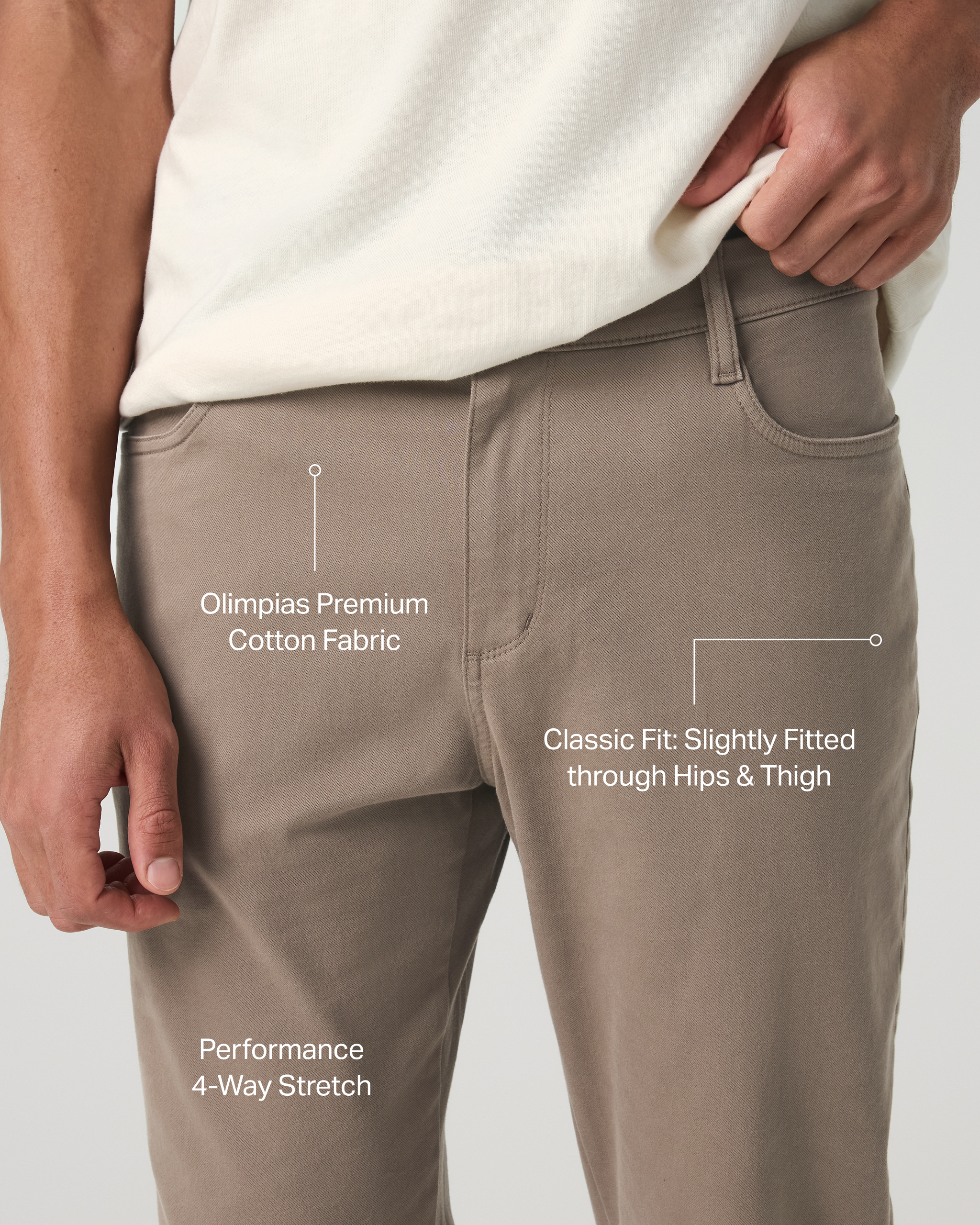 Vuori Meta™ Cotton Pant Classic Fit 32 | Boulder - Image 2