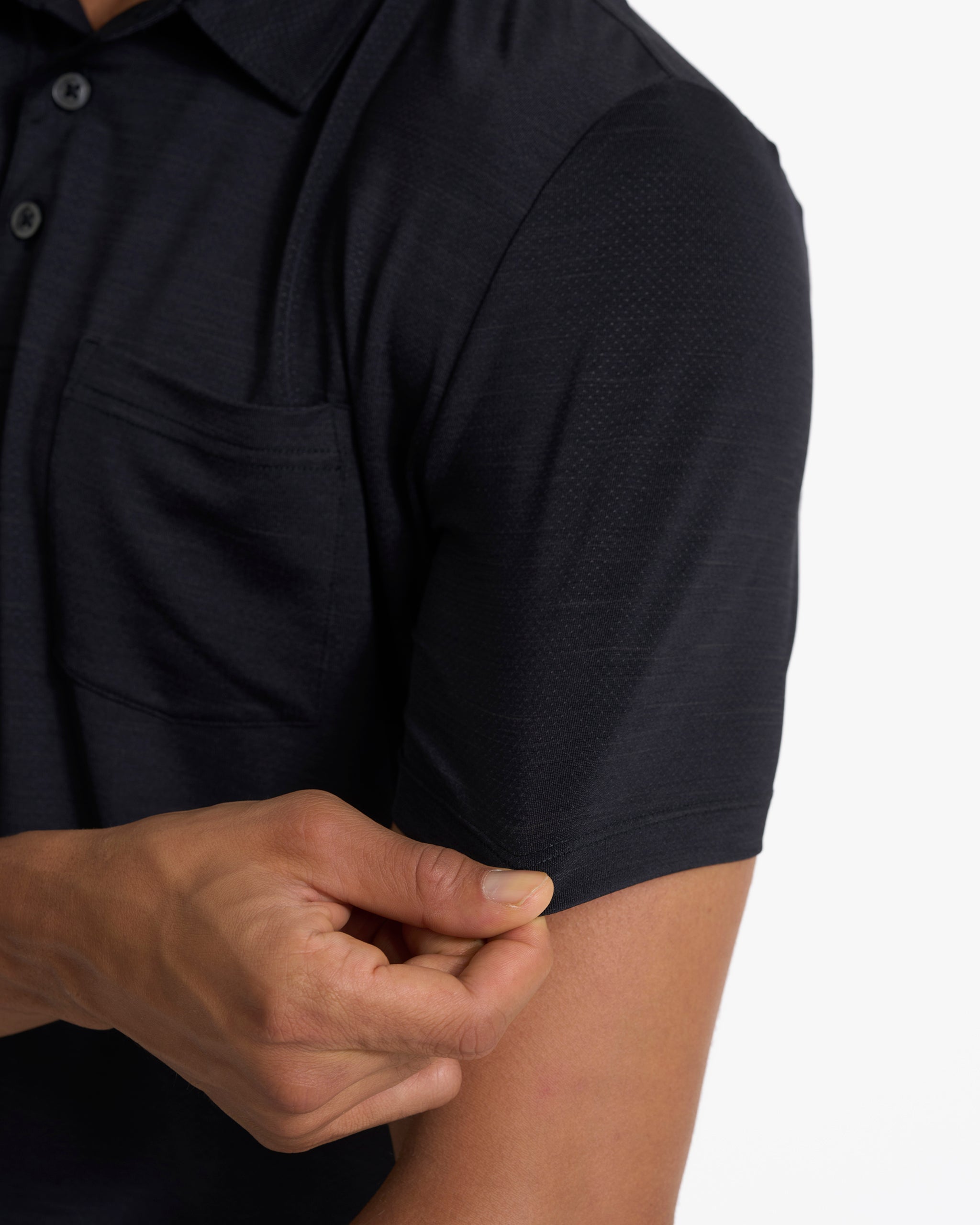 Zephyr Polo | Black Heather - Image 5