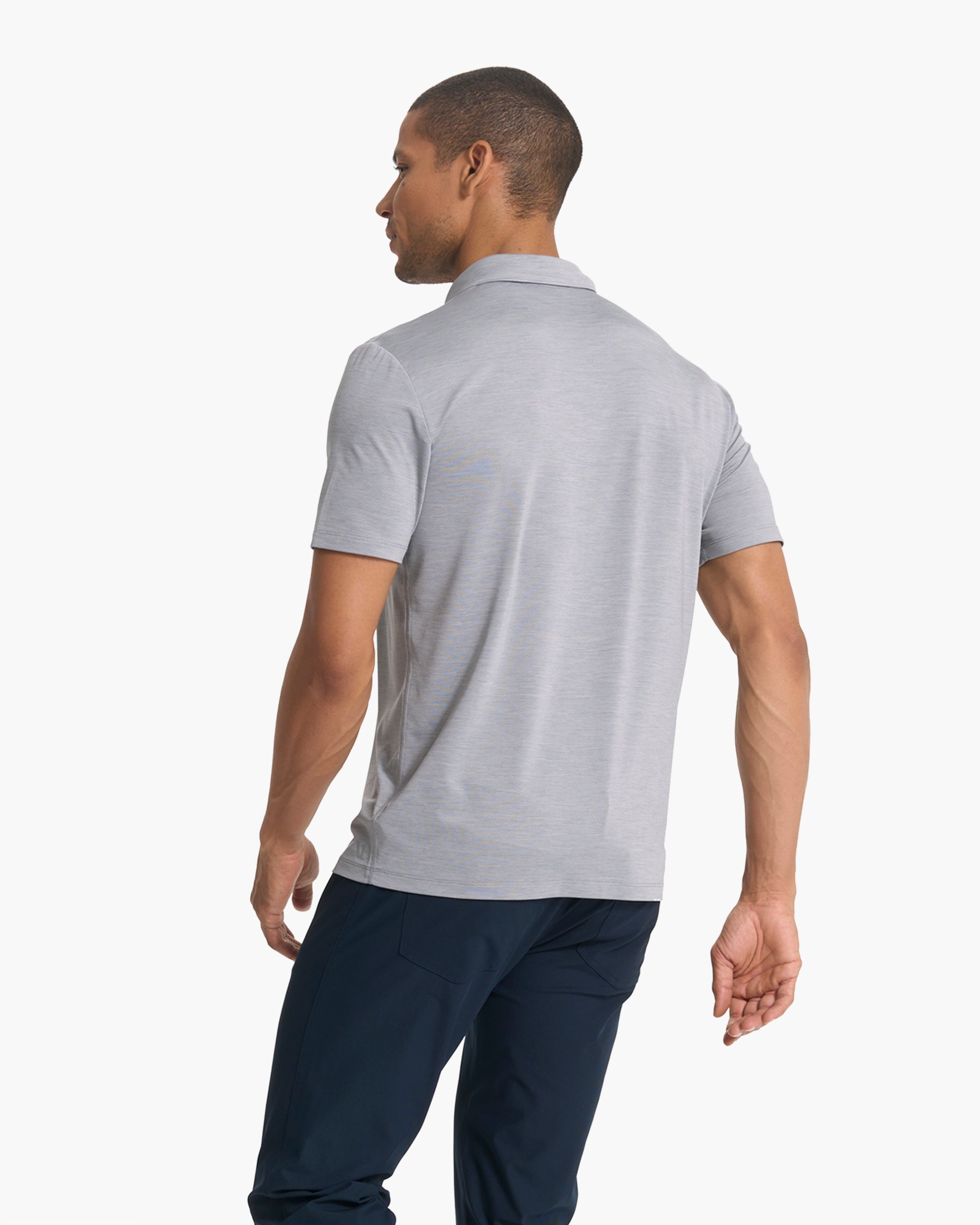 Zephyr Polo | Heather Grey - Image 3