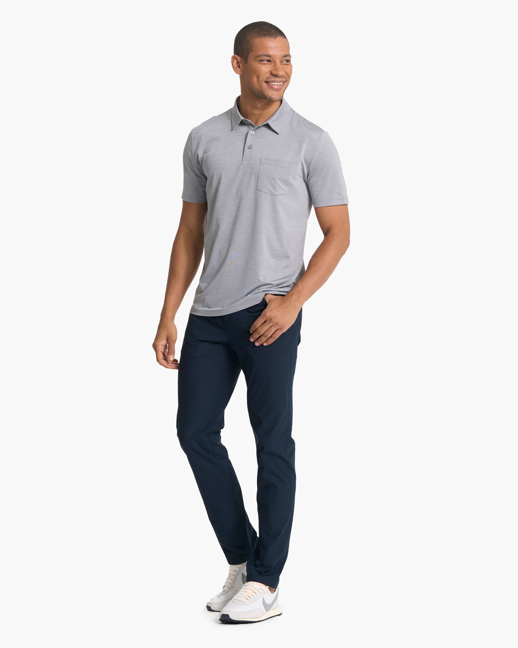 Zephyr Polo | Heather Grey - Image 4