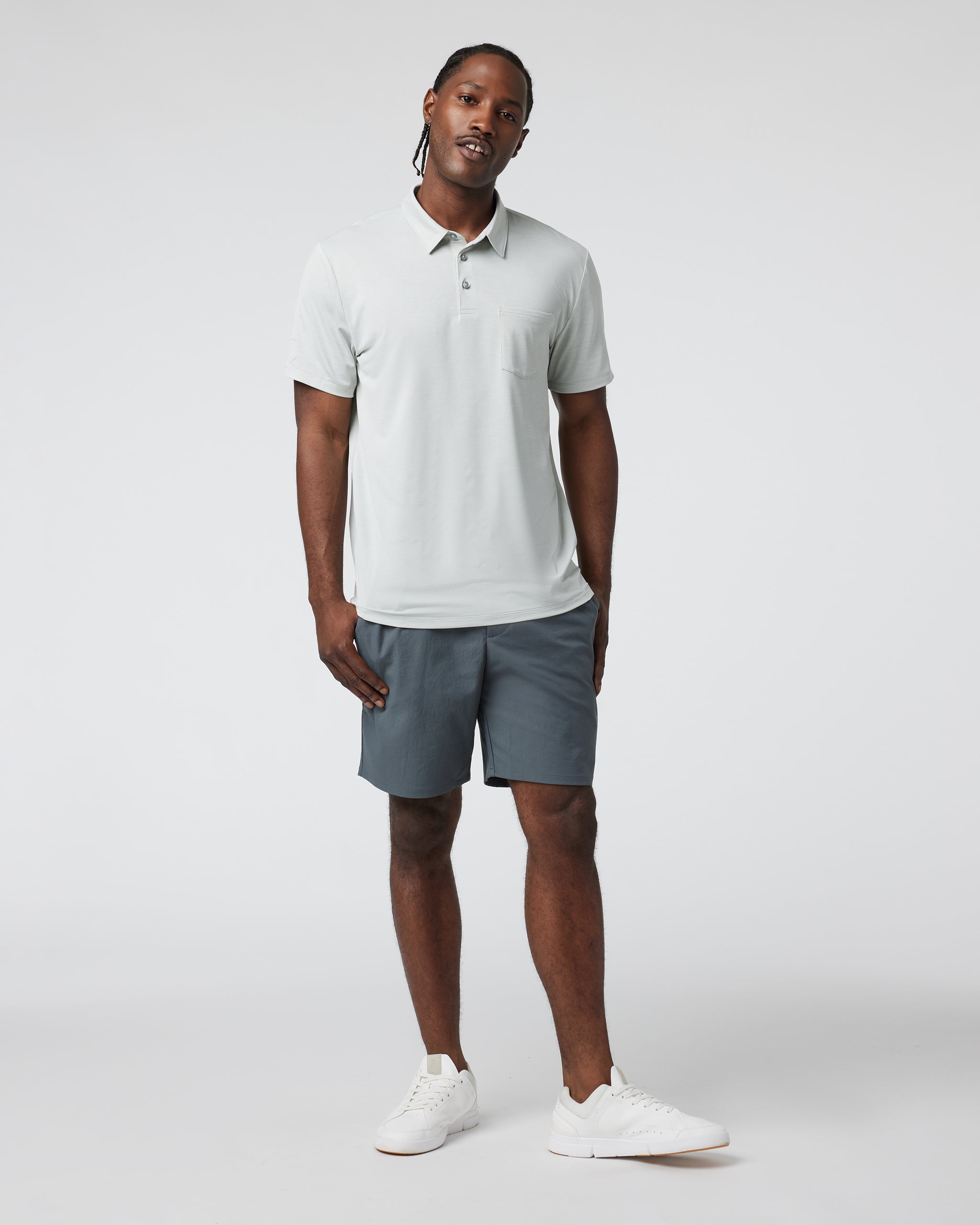 Zephyr Polo | Sky Grey - Image 3