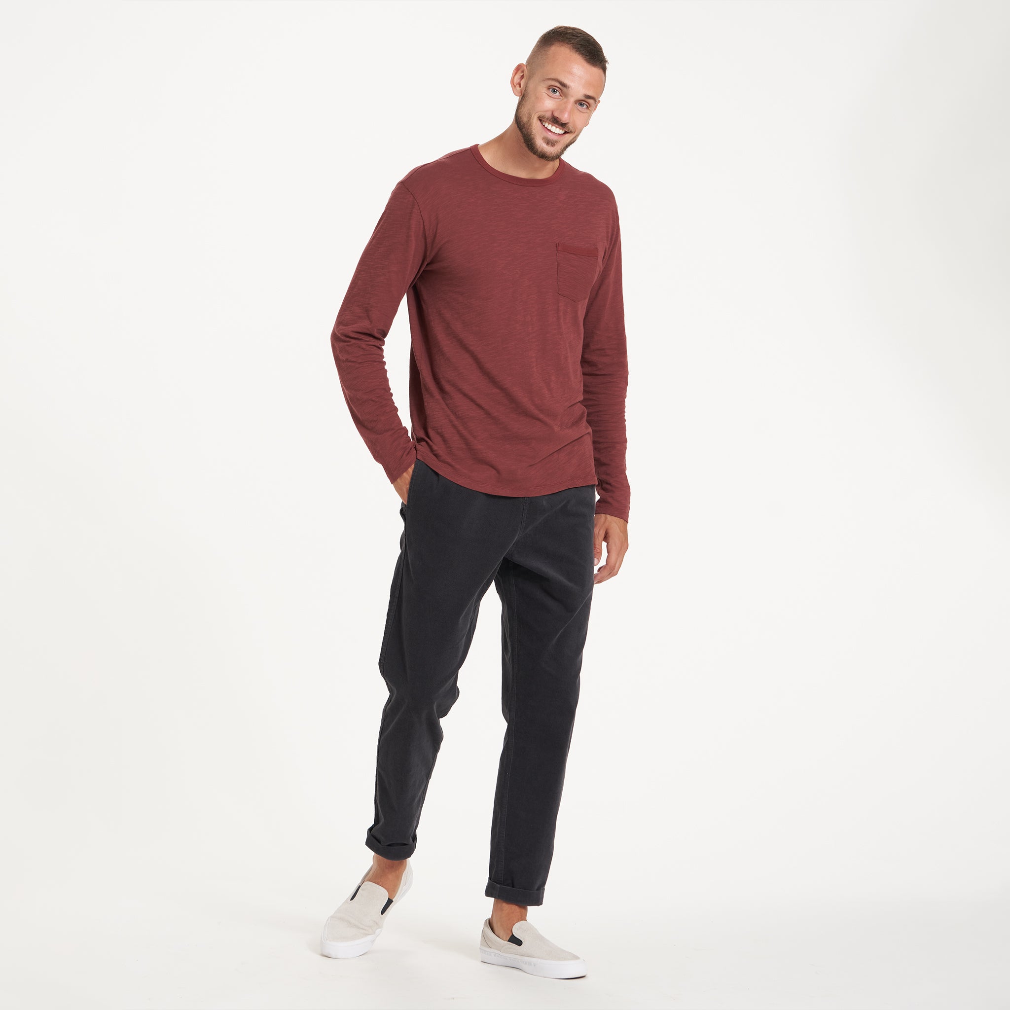 Long-Sleeve Rise Tee | Red Clay - Image 3