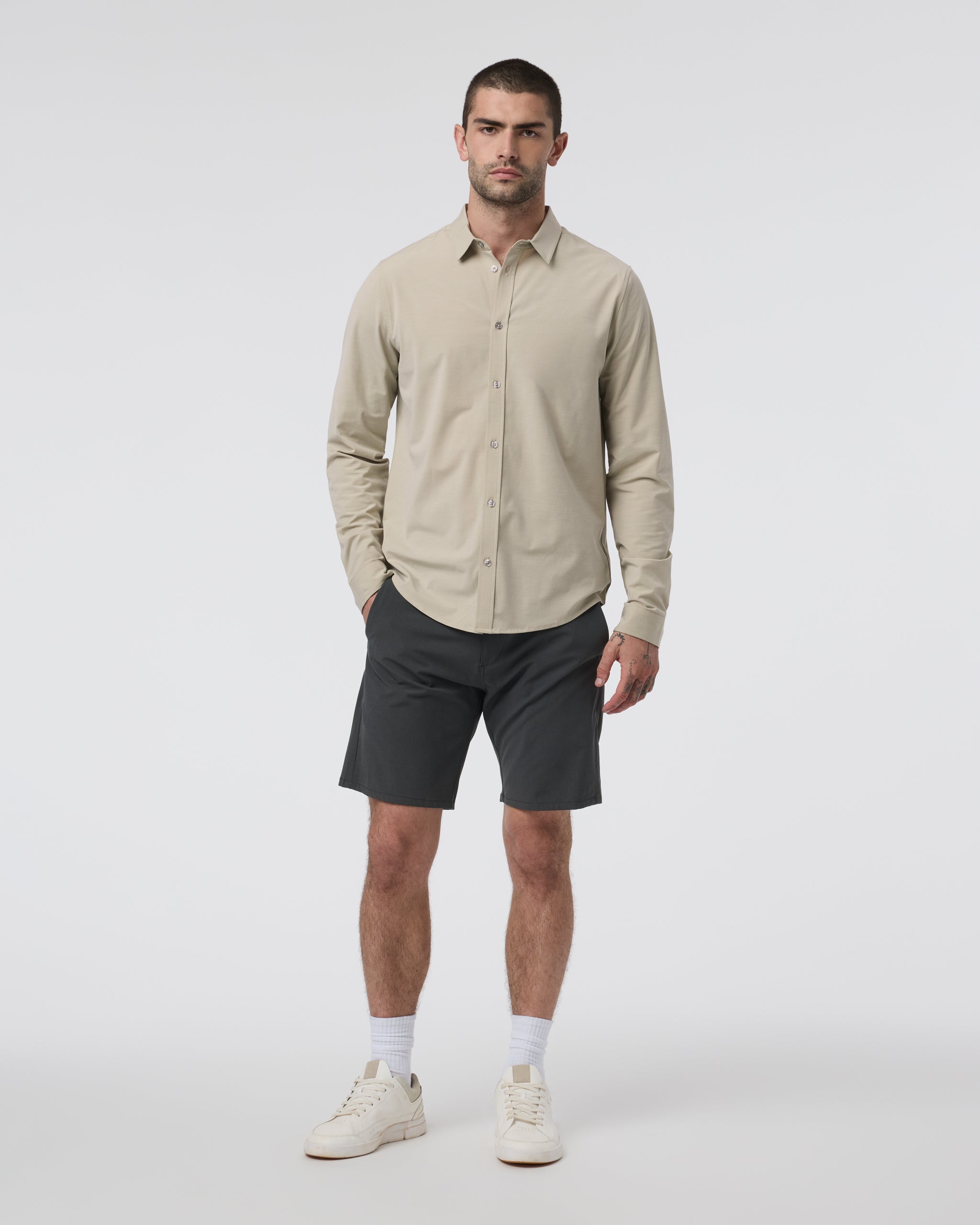 Long Sleeve Bridge Button Down | Winter Pear - Image 3