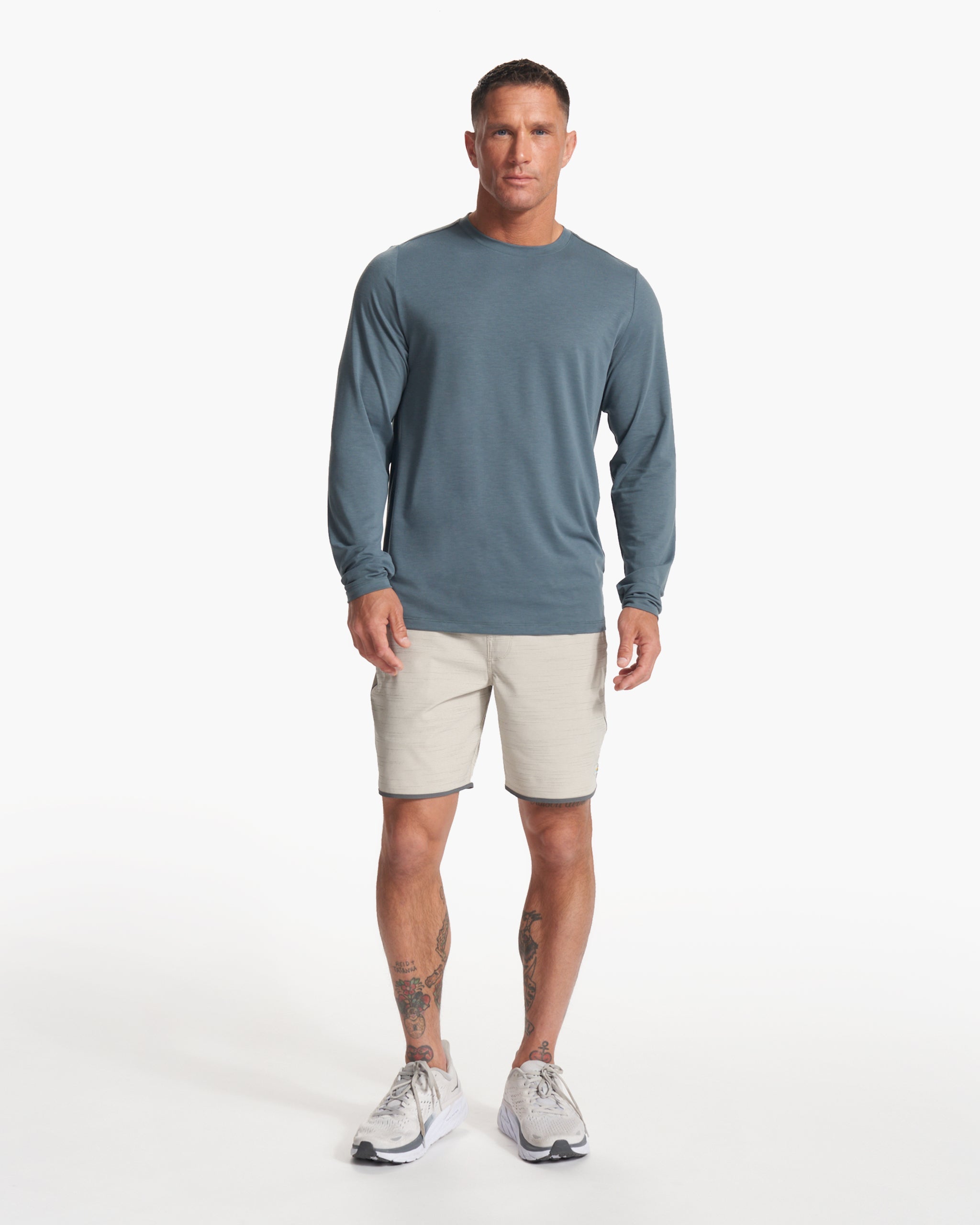 Long Sleeve Current Tech Tee | Lake - Image 4