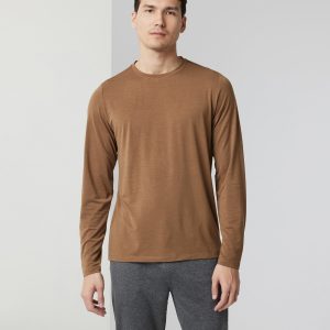 Long Sleeve Current Tech Tee | Pecan