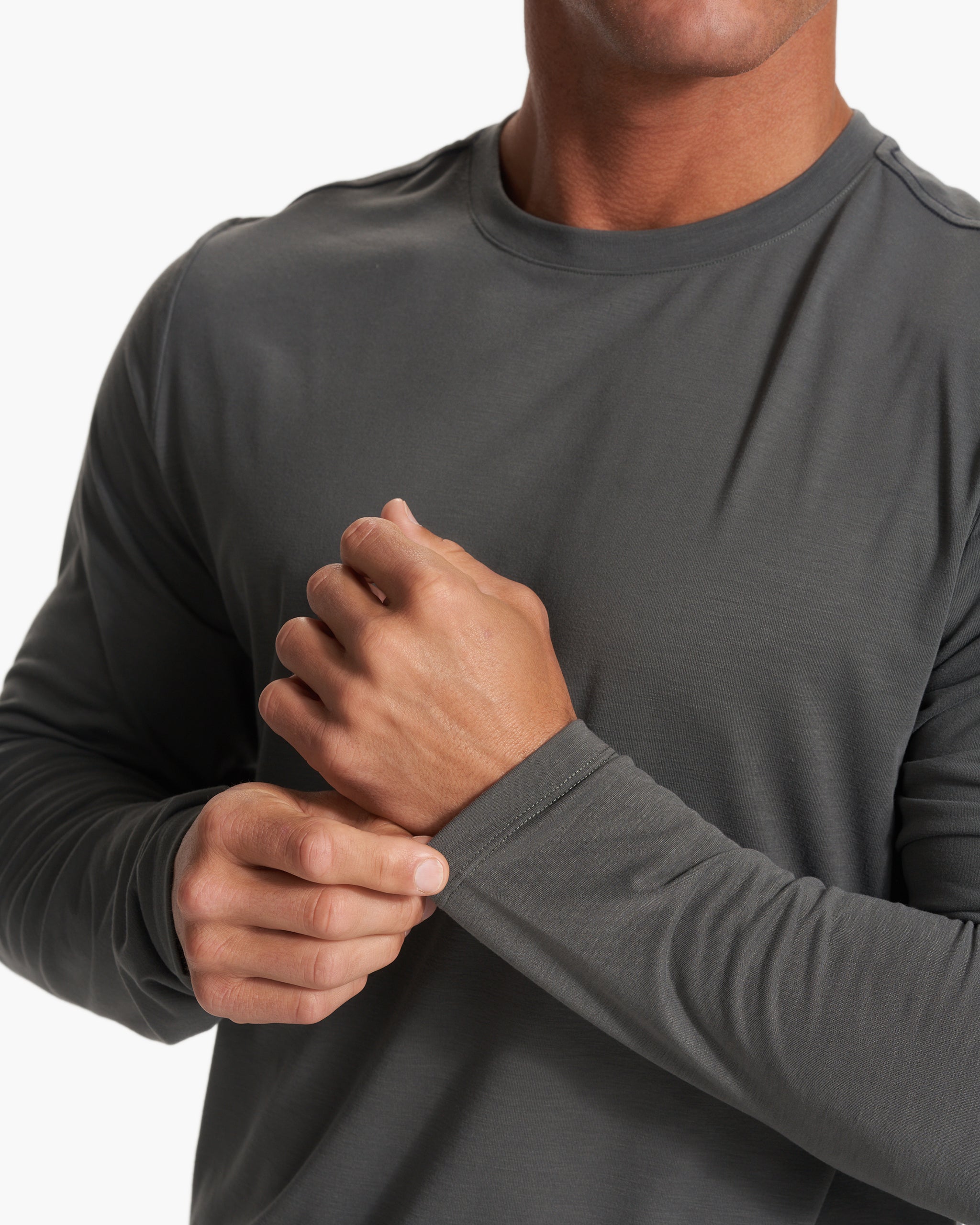 Long Sleeve Current Tech Tee | Shale - Image 5