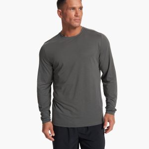 Long Sleeve Current Tech Tee | Shale