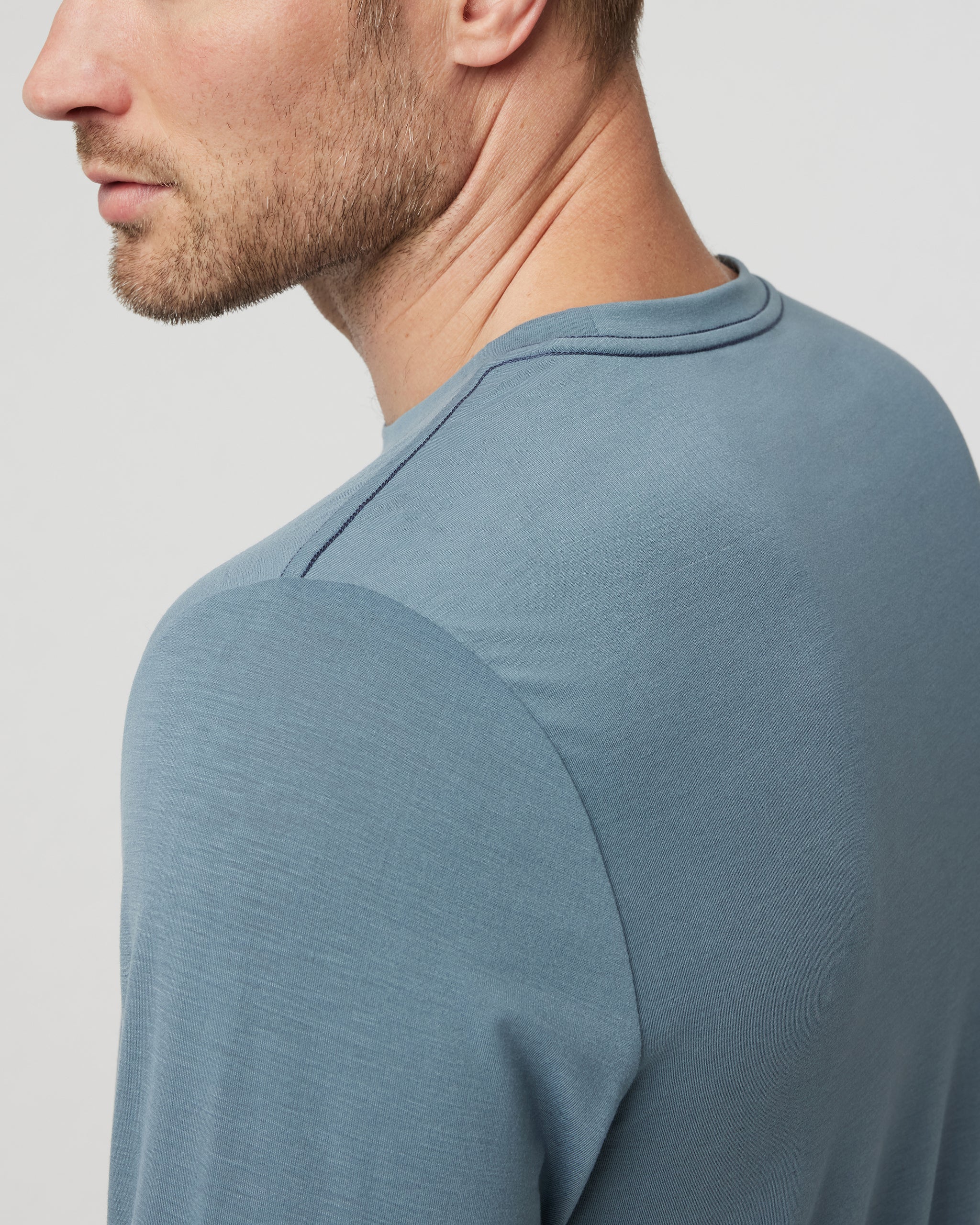 Long Sleeve Current Tech Tee | Smoke Blue - Image 4