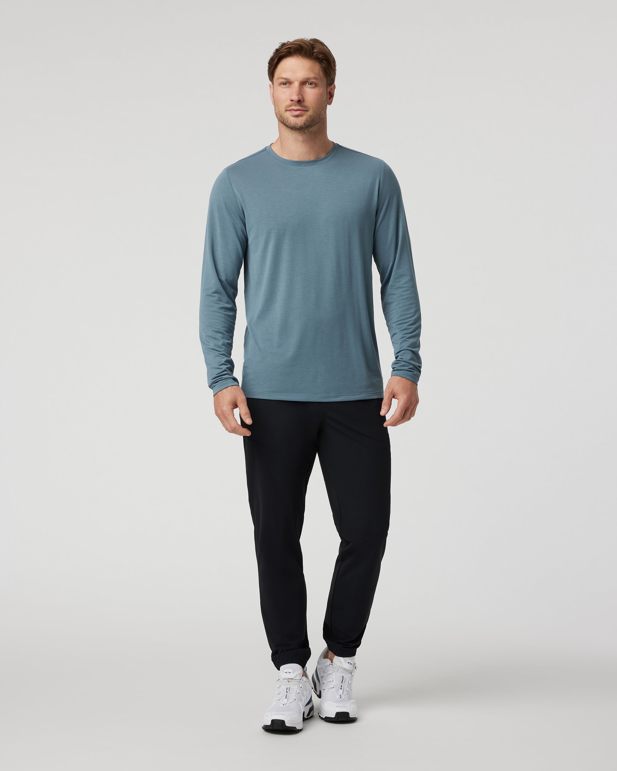 Long Sleeve Current Tech Tee | Smoke Blue - Image 5