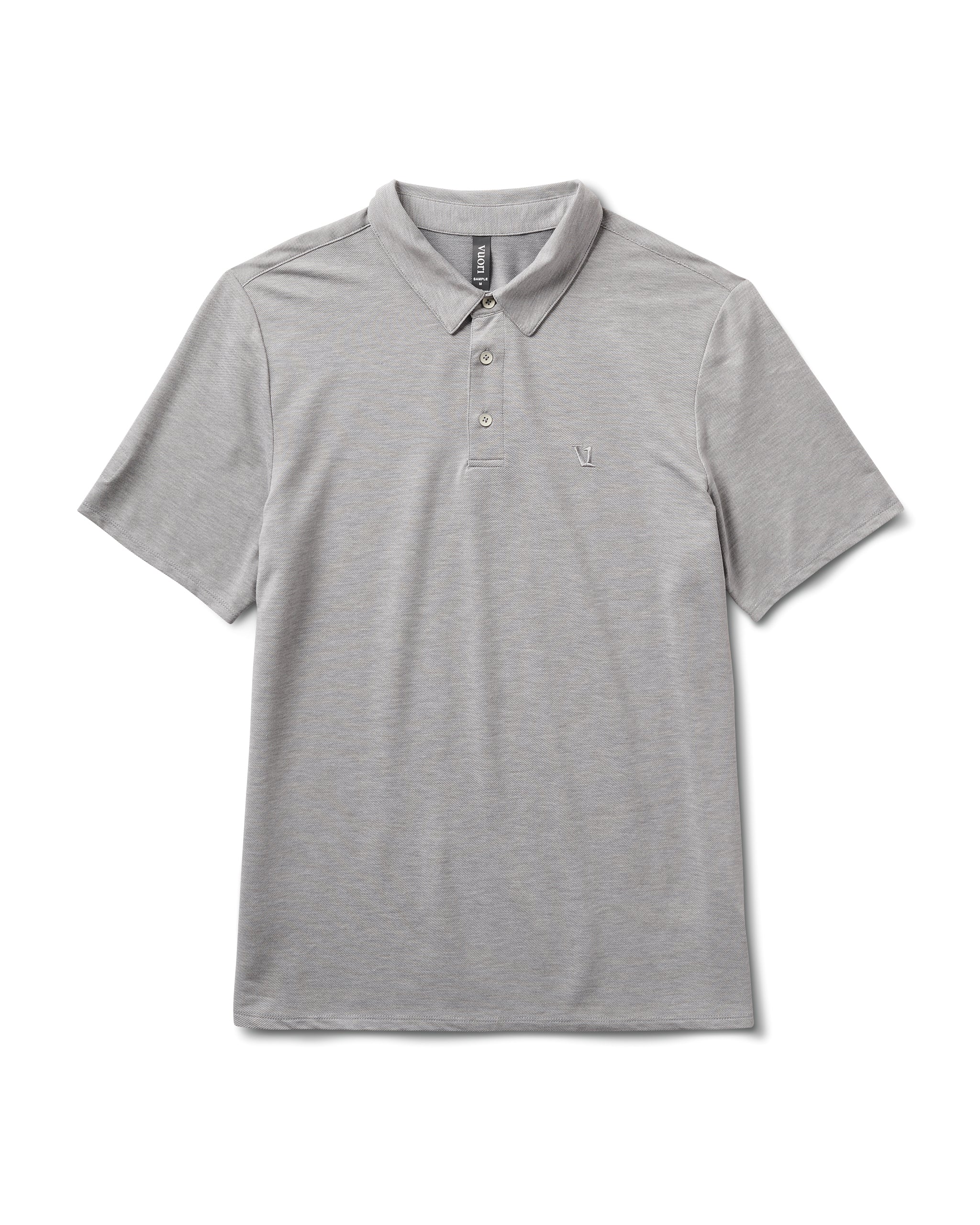 Knit Twill Polo | Steel Heather - Image 6