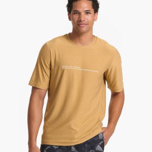 Short Sleeve Uluwatu 23 Water Tee | Dark Golden Heather