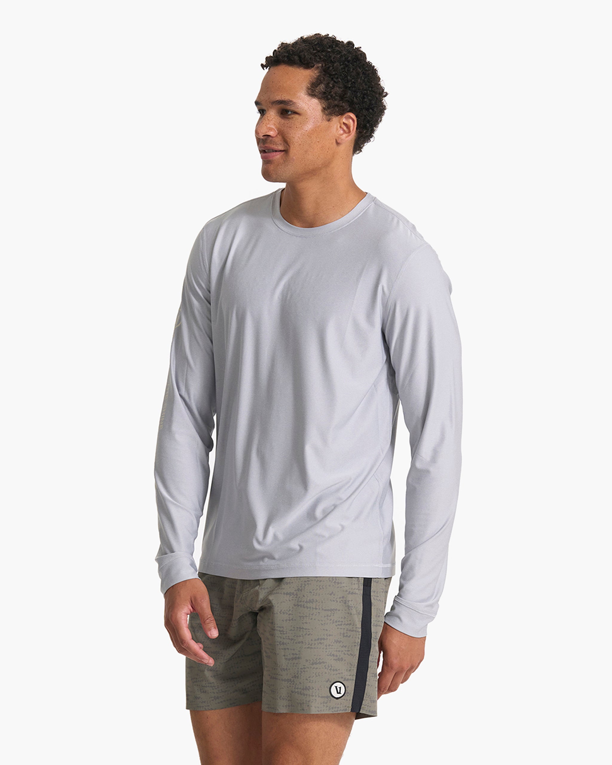 Long Sleeve Uluwatu 23 Water Tee | Platinum Heather - Image 2