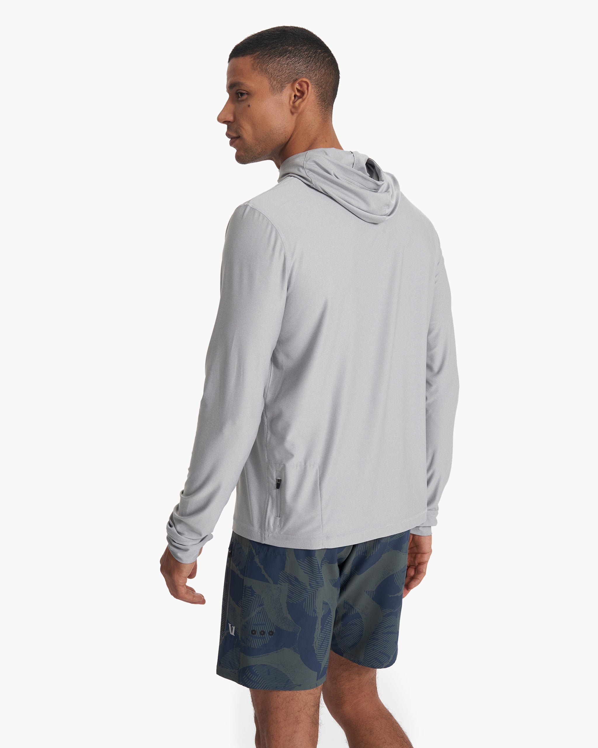 Uluwatu 23 Water Hoodie | Platinum Heather - Image 3