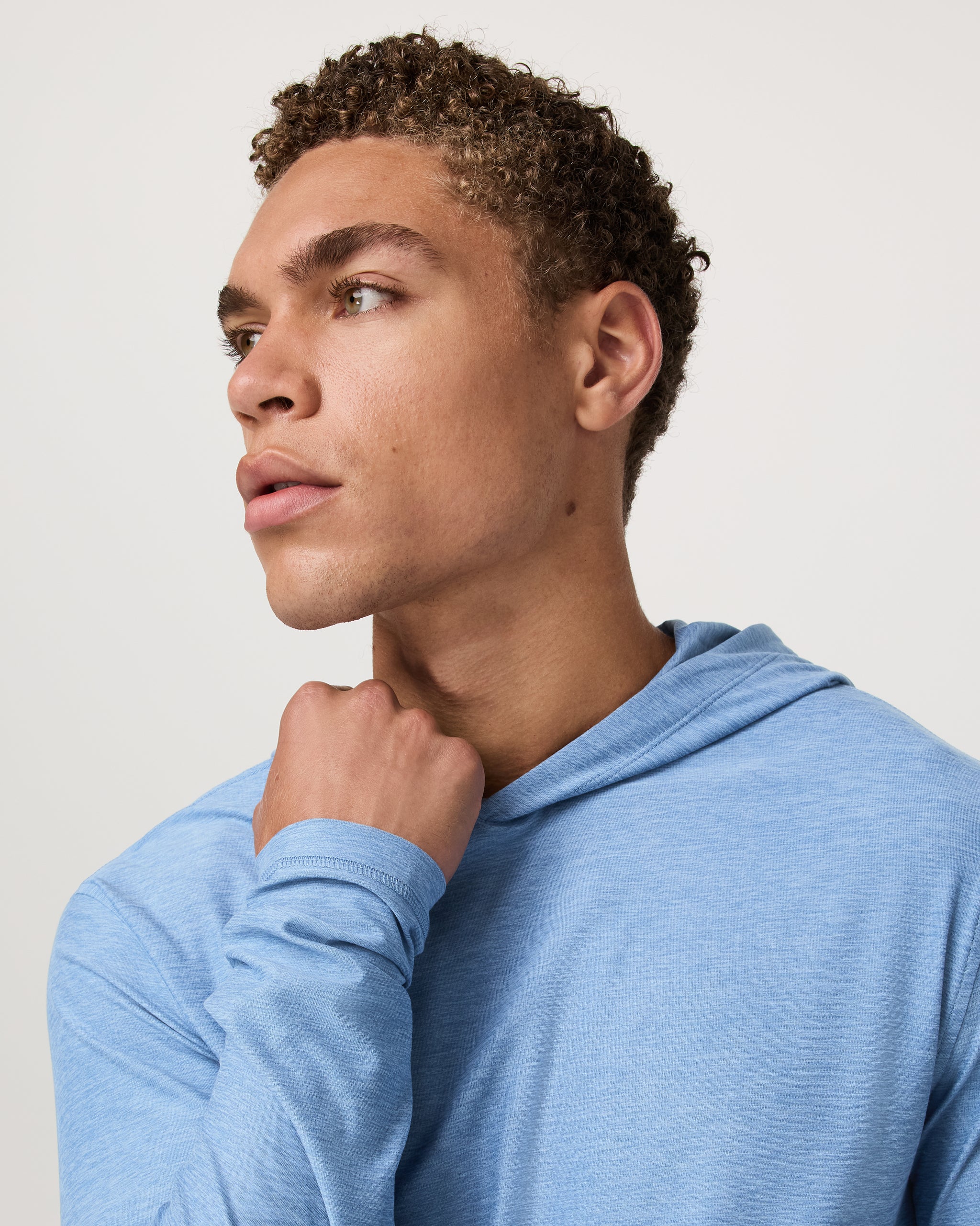 Strato Tech Hoodie | Isle Blue Heather - Image 2