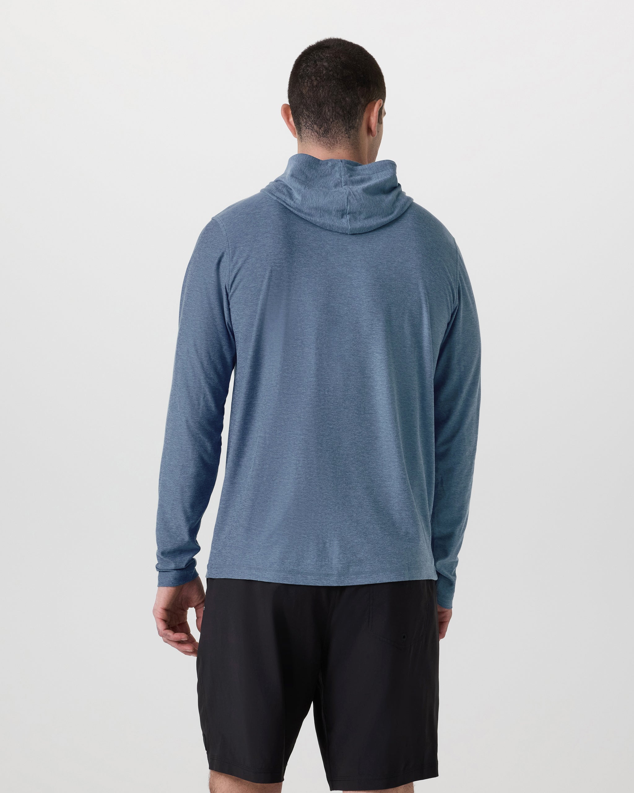 Strato Tech Hoodie | Pool Blue Heather - Image 3