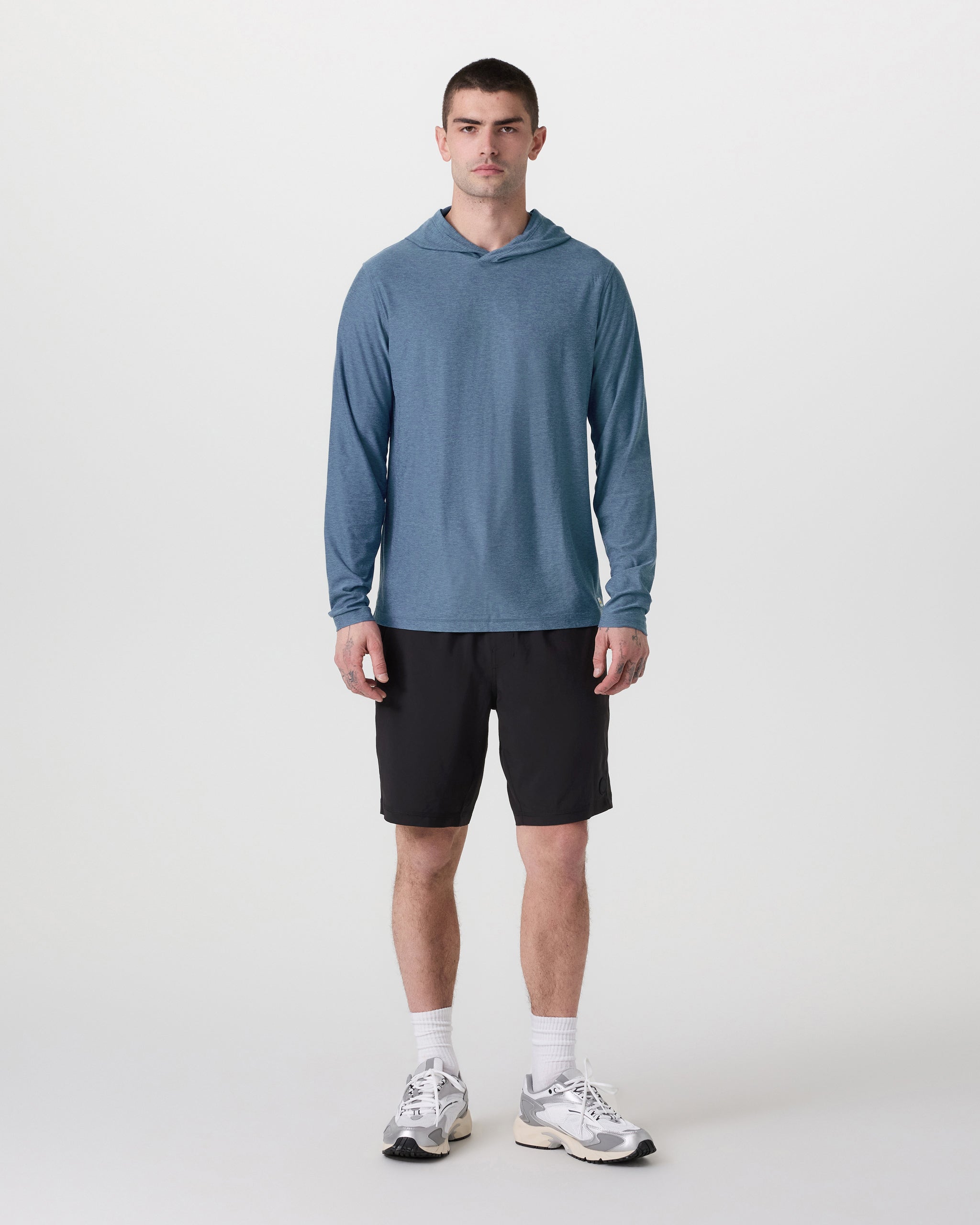 Strato Tech Hoodie | Pool Blue Heather - Image 5