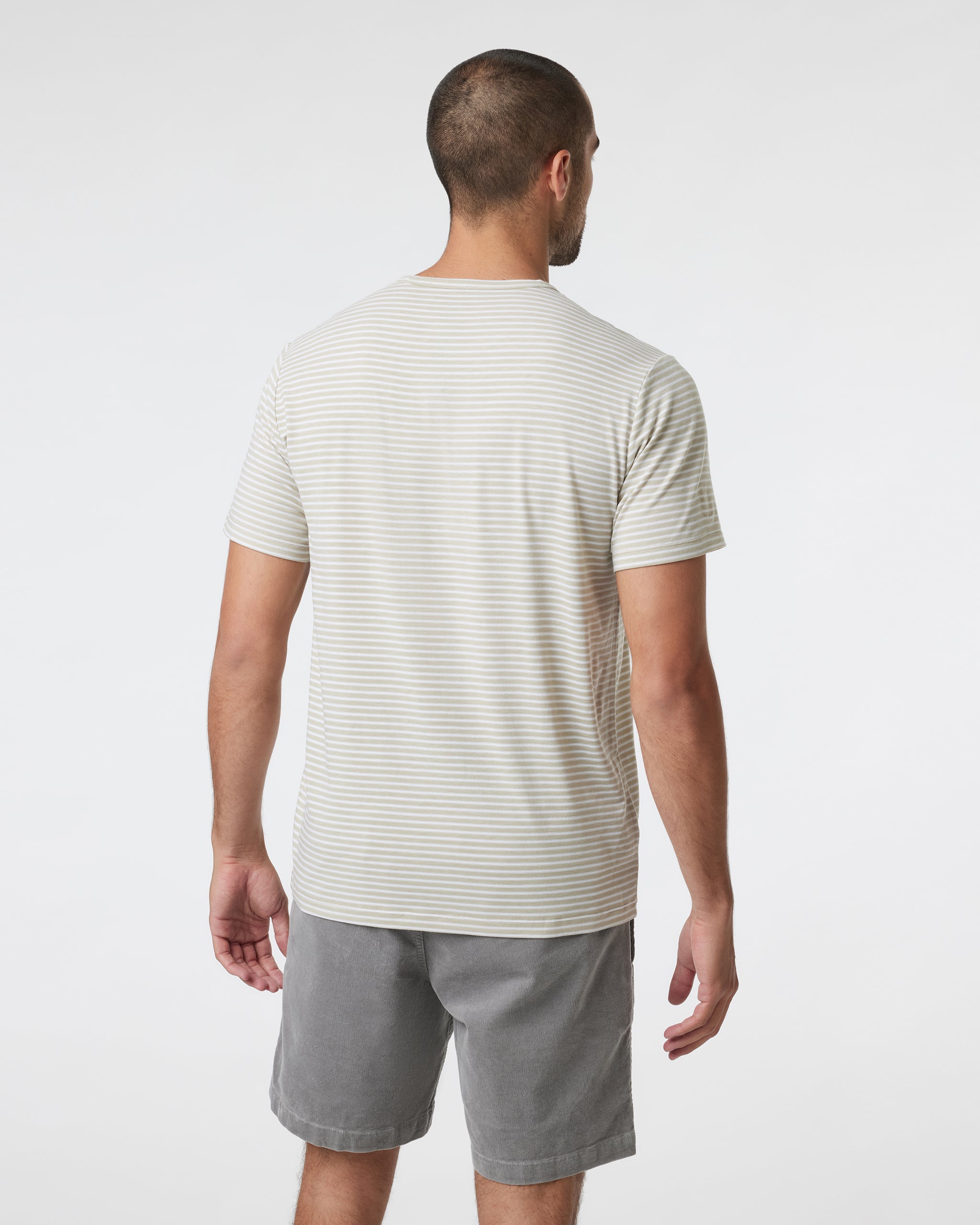 Short Sleeve Current Stripe Tee | Winter Pear - Image 2