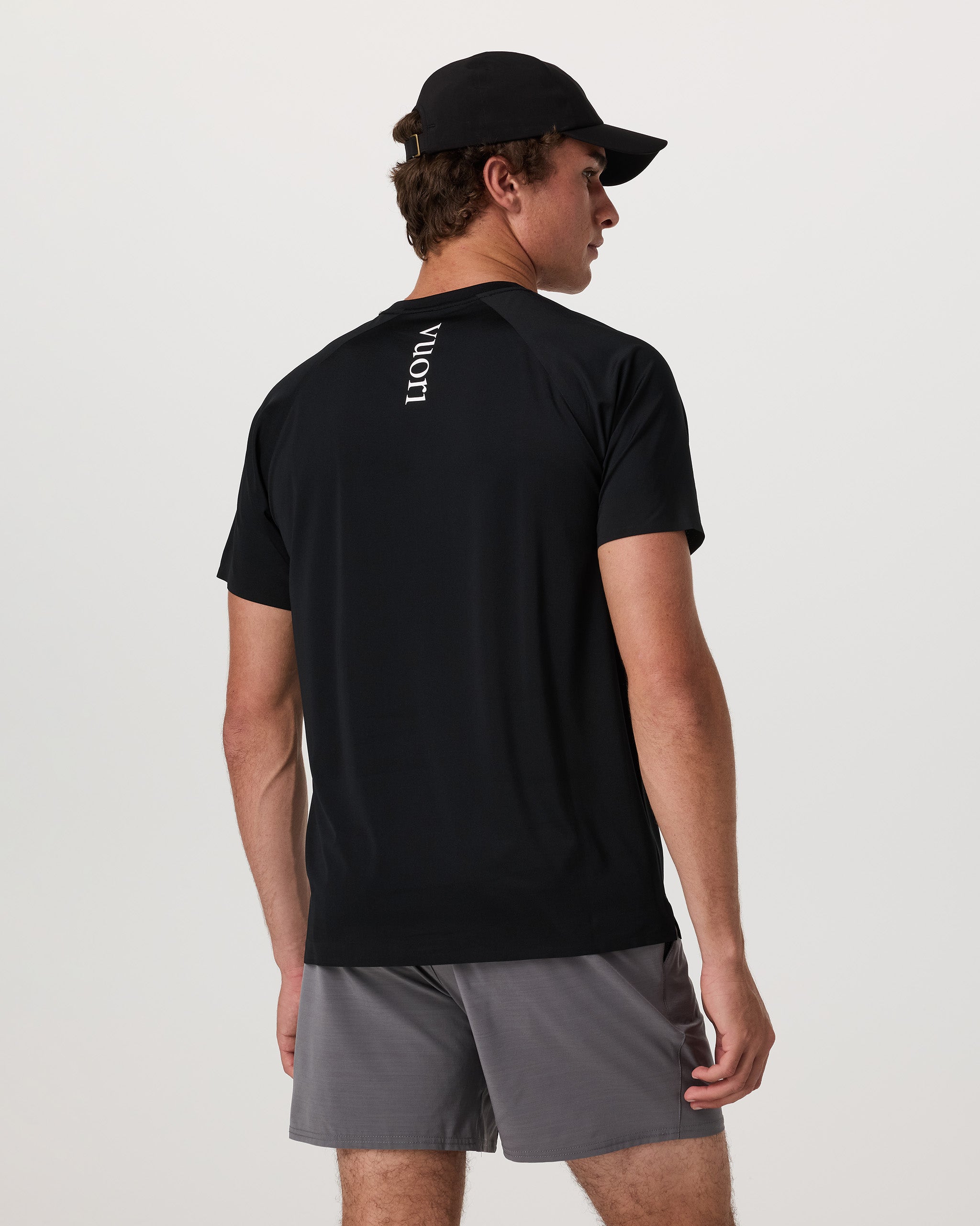 Short Sleeve Viewpoint Performance Tee | Black Logo Graphic - Image 3