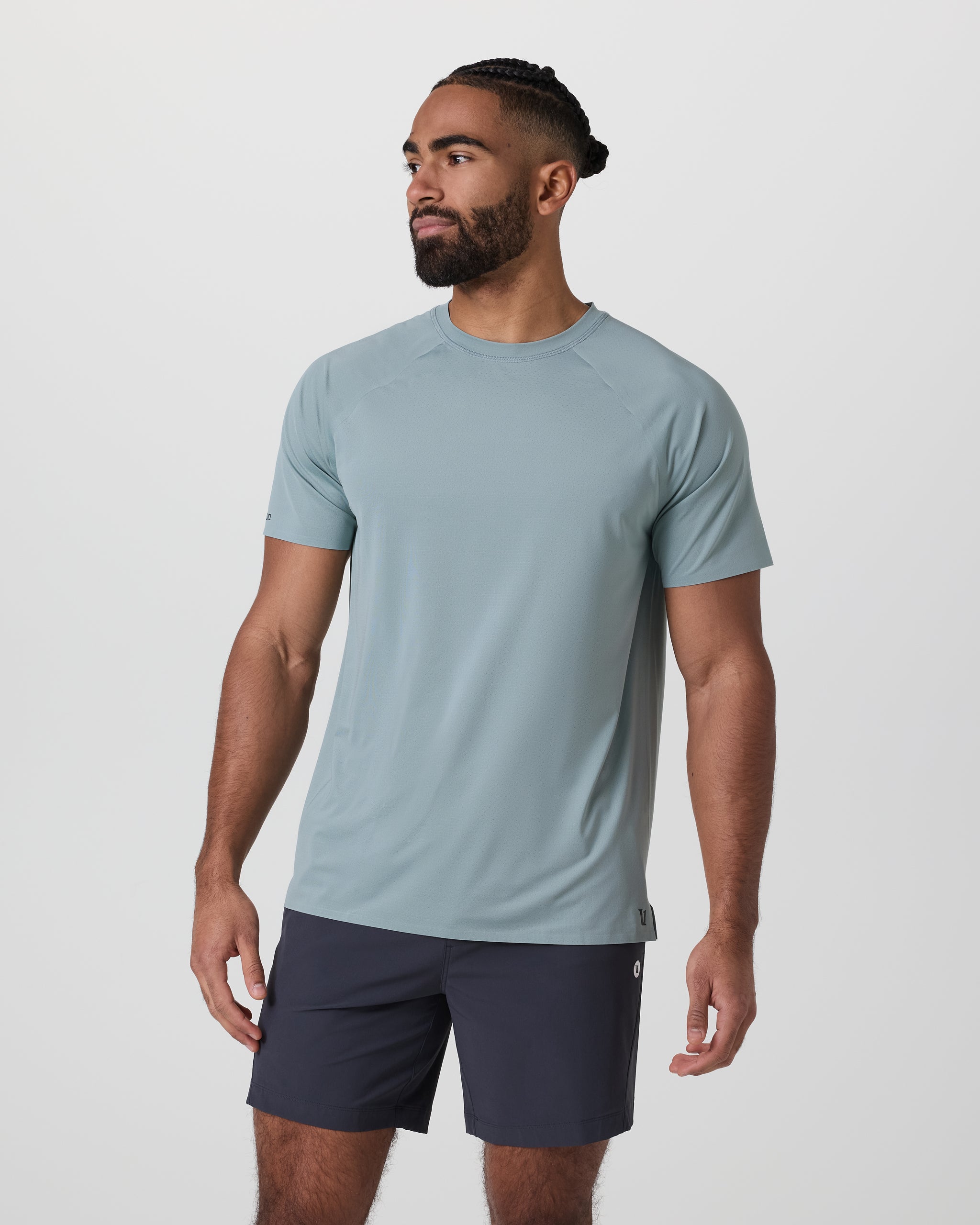 Short Sleeve Viewpoint Performance Tee | Mist