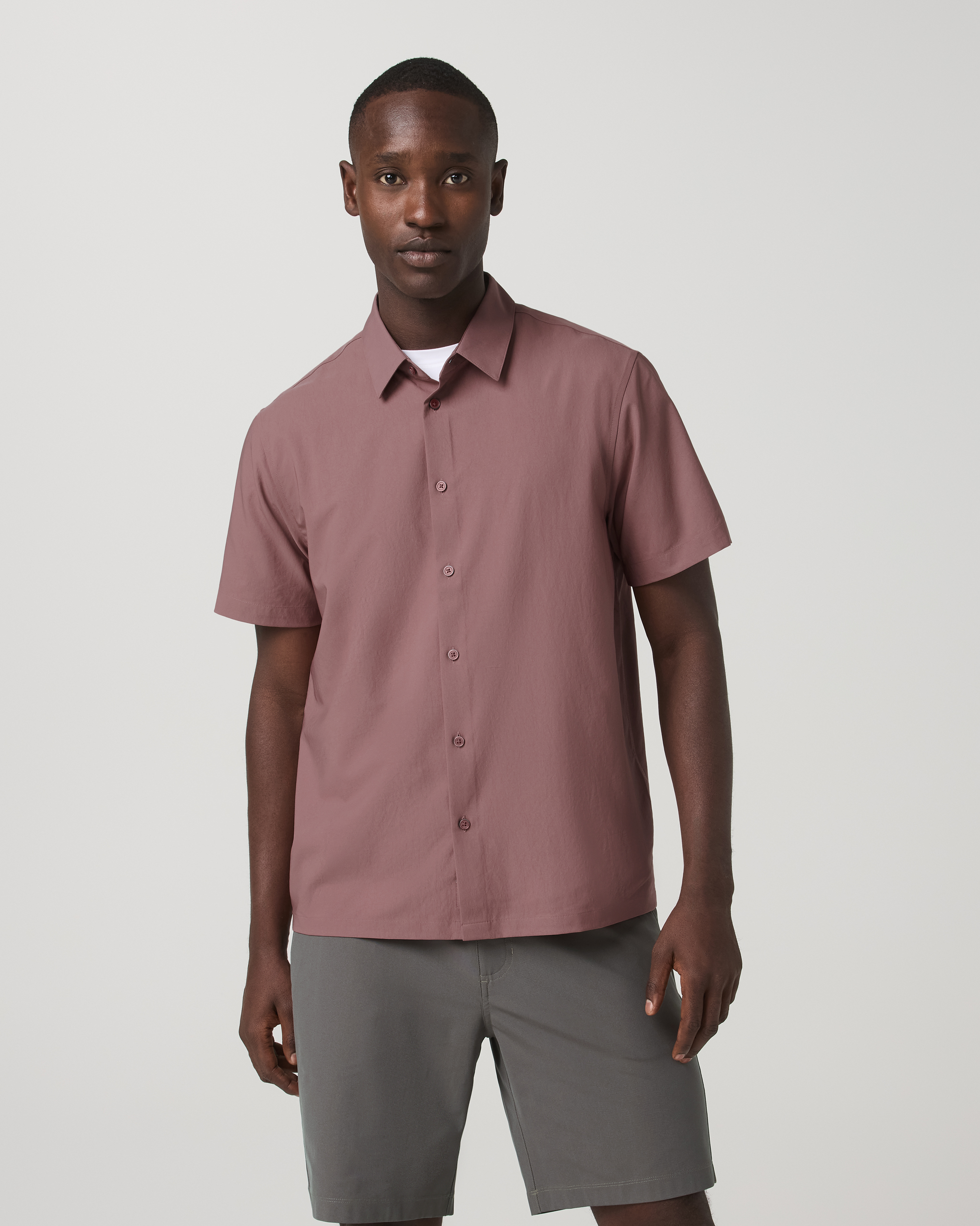 Short Sleeve Manhattan Button Down | Adobe