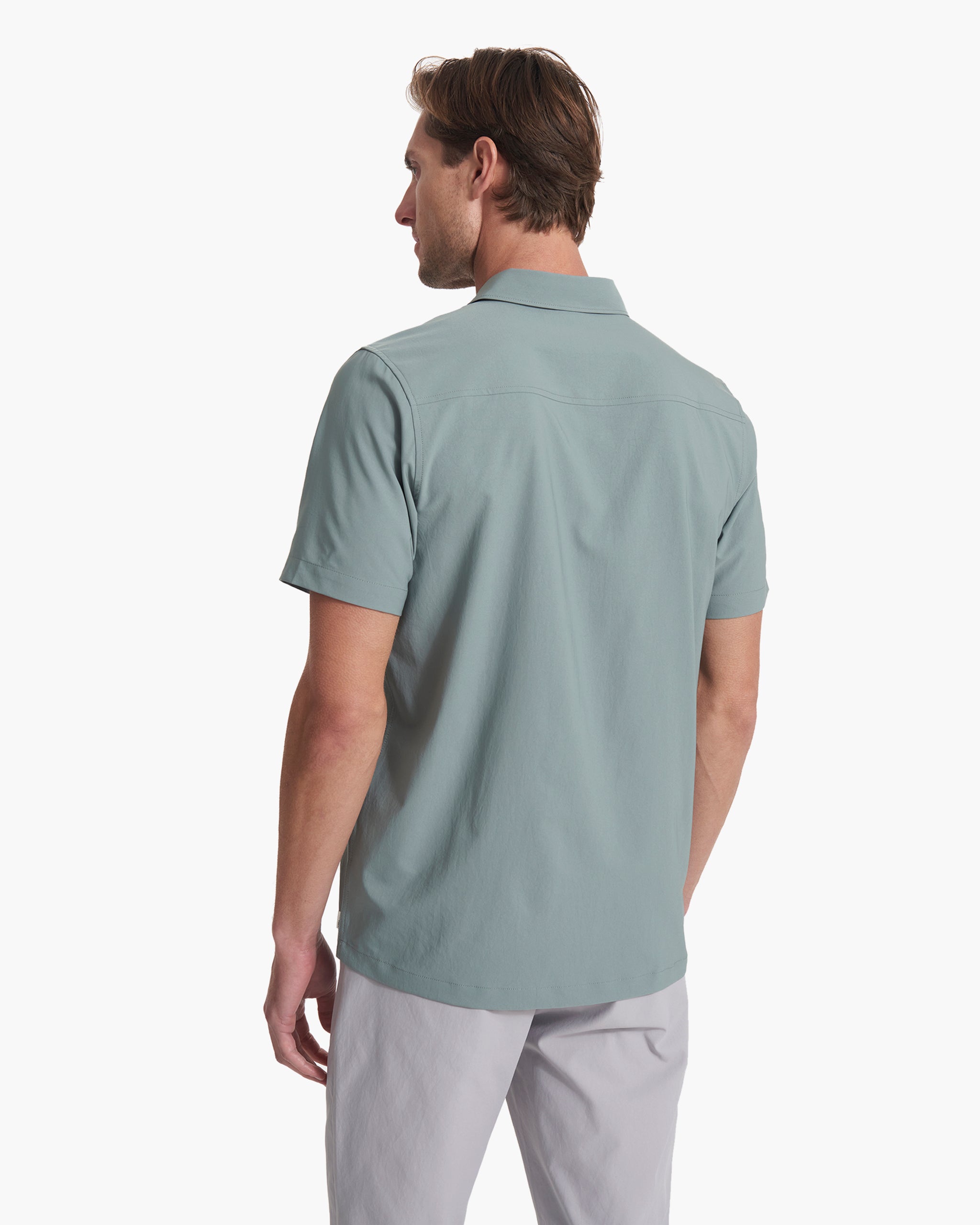 Short Sleeve Manhattan Button Down | Stormy - Image 3
