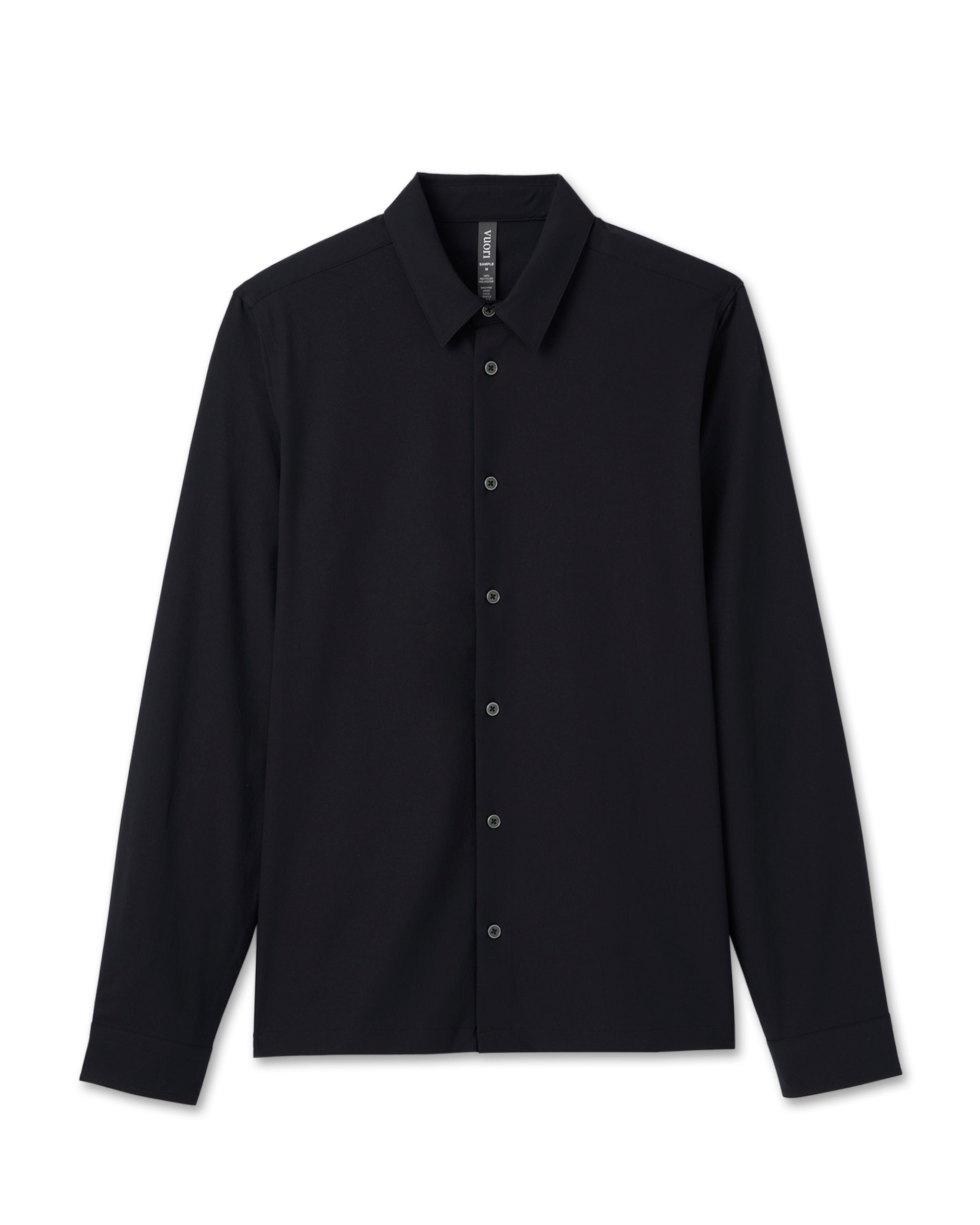 Long Sleeve Manhattan Button Down | Black - Image 6