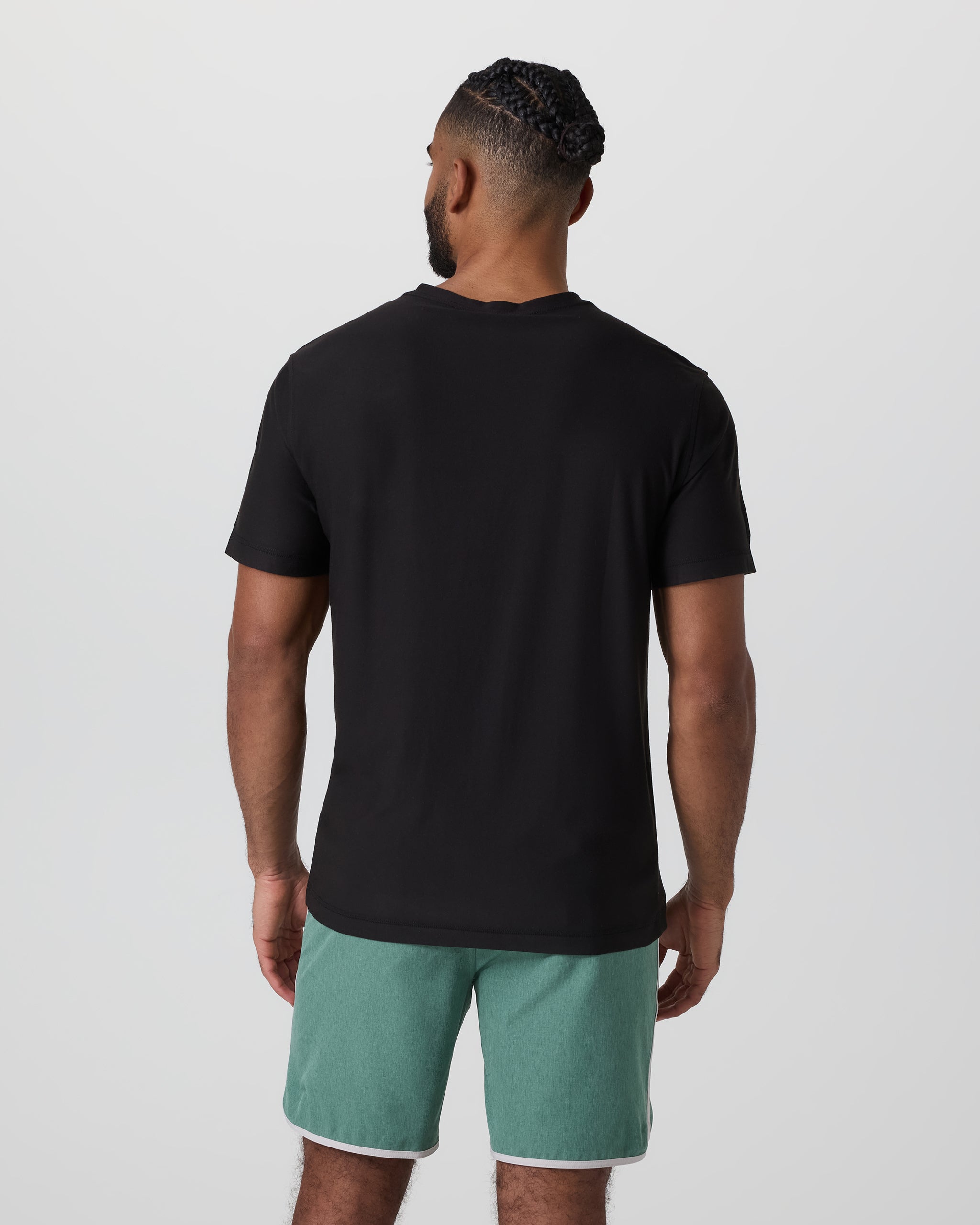 Strato Tech V-Neck Tee | Black - Image 3