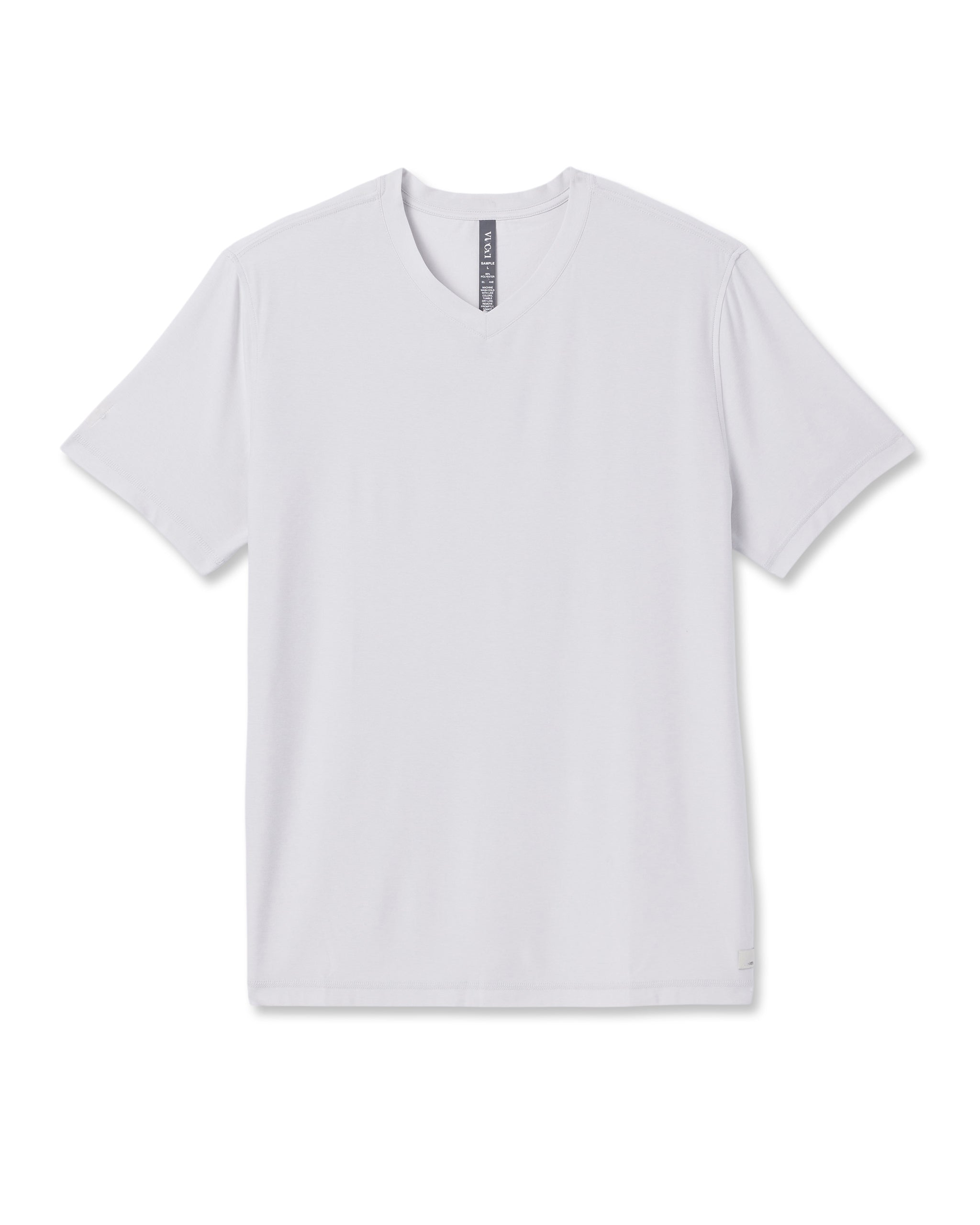 Strato Tech V-Neck Tee | Frost Grey Heather - Image 4