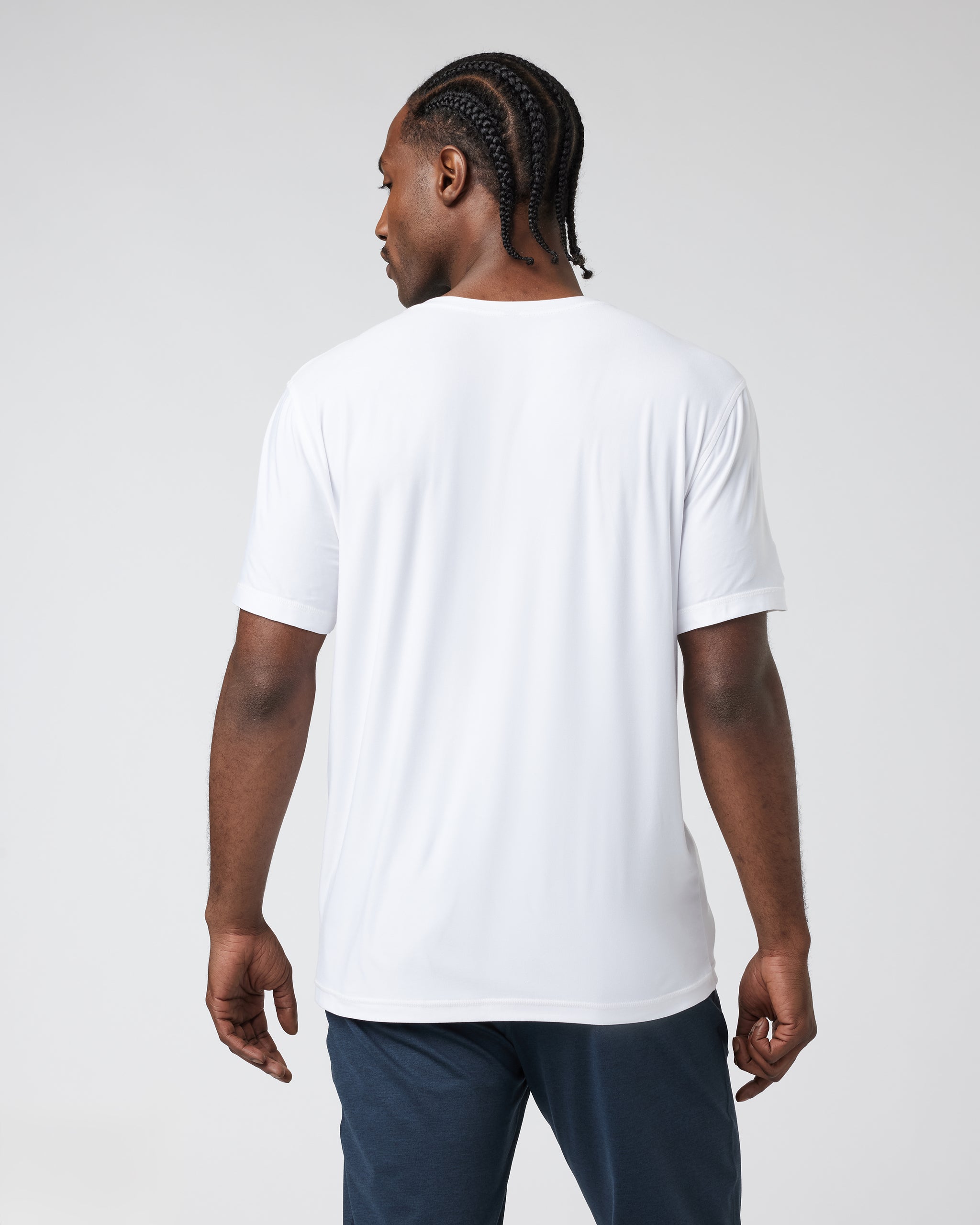 Strato Tech V-Neck Tee | White - Image 3