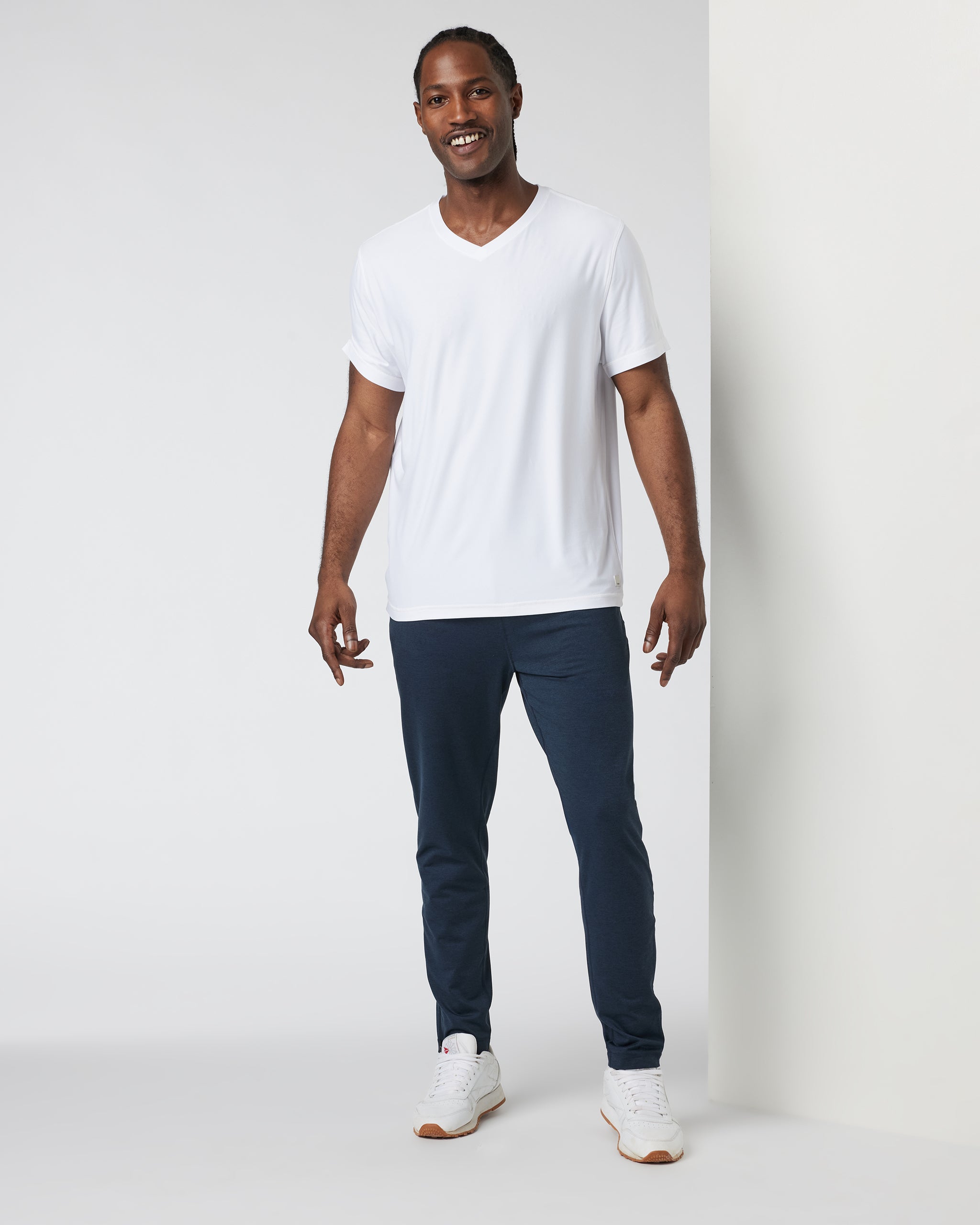 Strato Tech V-Neck Tee | White - Image 2