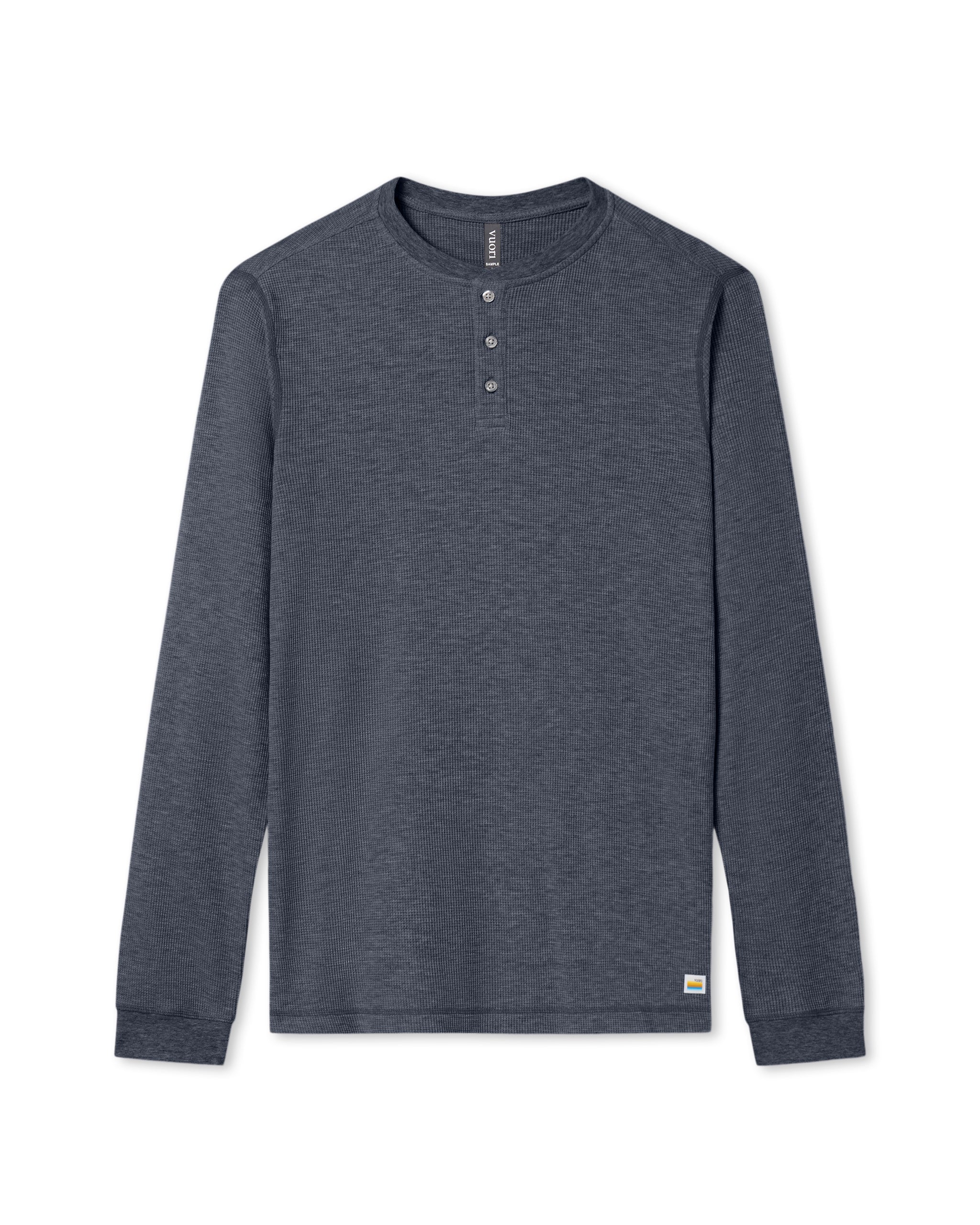 Waffle Henley | Navy - Image 6