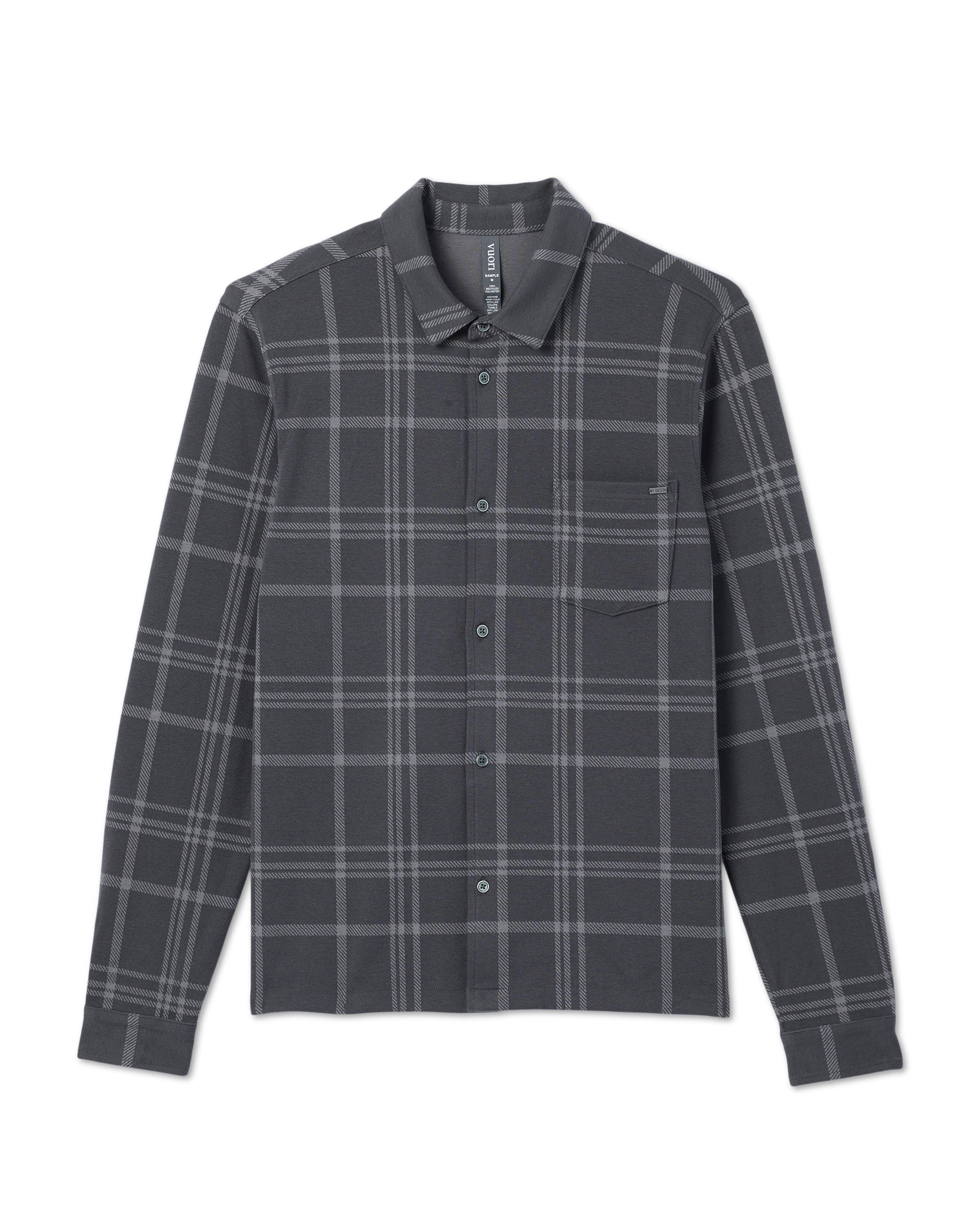Seaview Plaid Button Down Shirt | Dark Pewter - Image 6