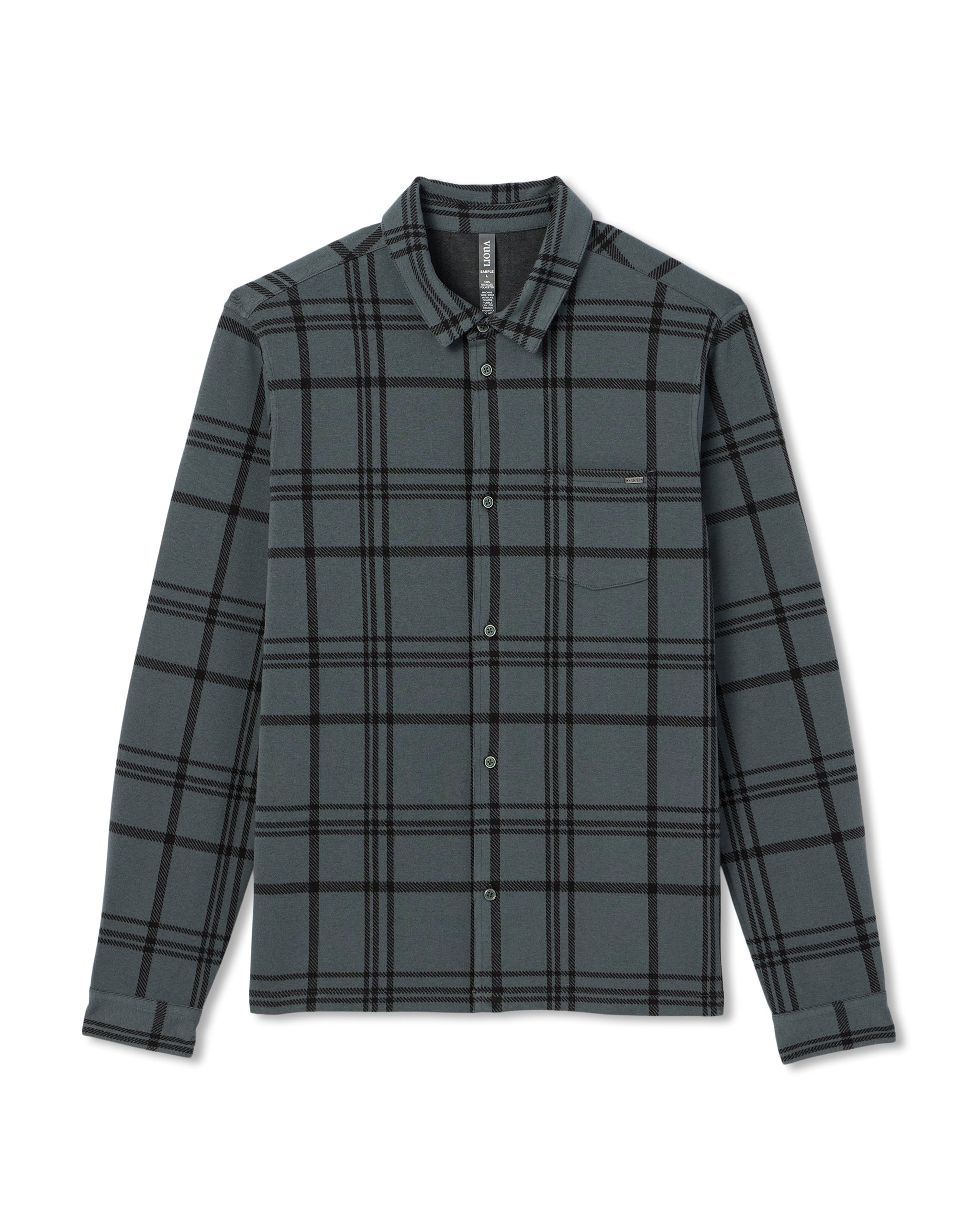 Seaview Plaid Button Down Shirt | Smoked Beryl - Image 6