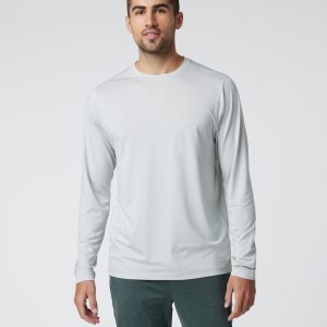 Long Sleeve Tradewind Performance Tee 2.0 | Sky Grey Heather