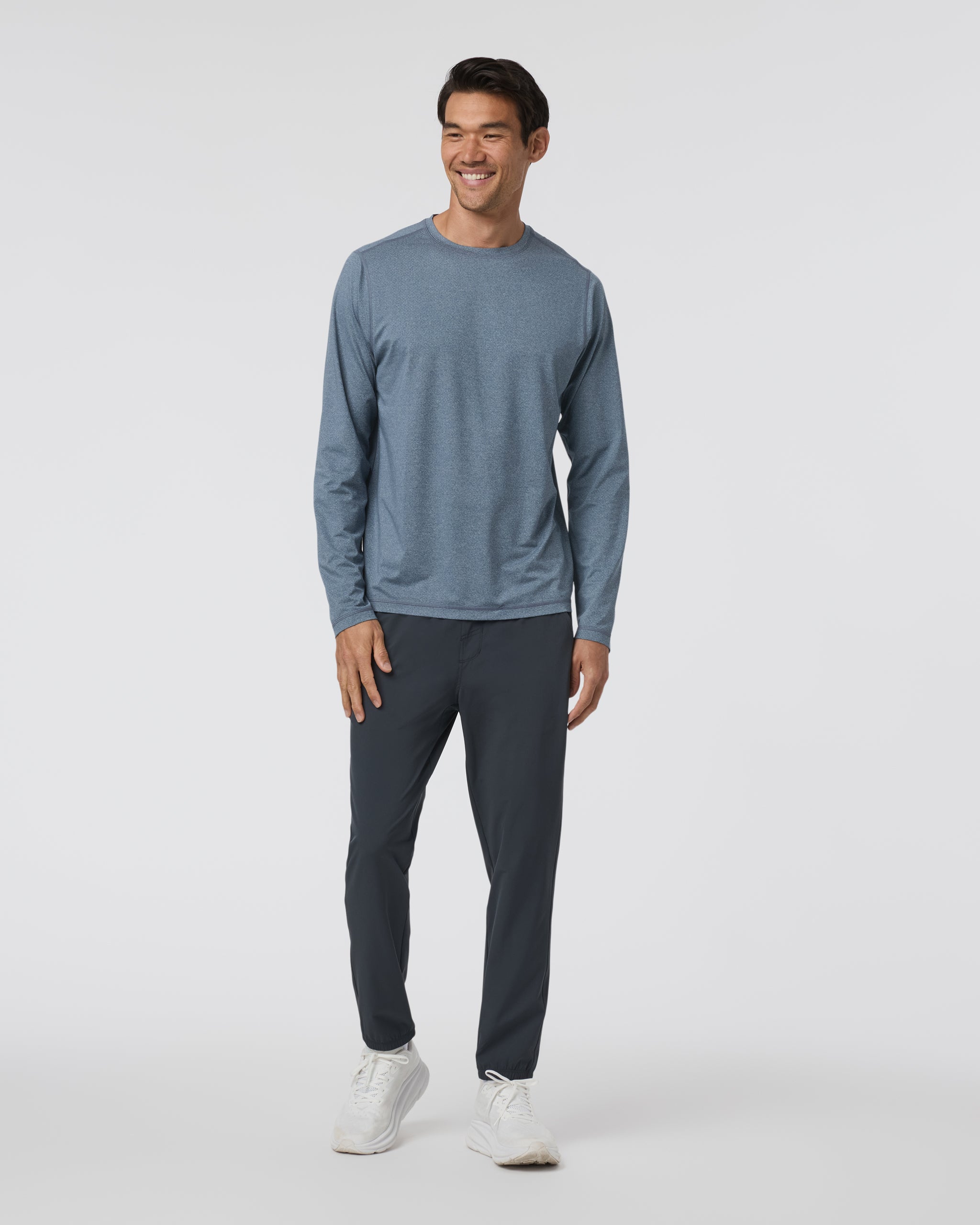 Long Sleeve Tradewind Performance Tee 2.0 | Pacific Heather - Image 4