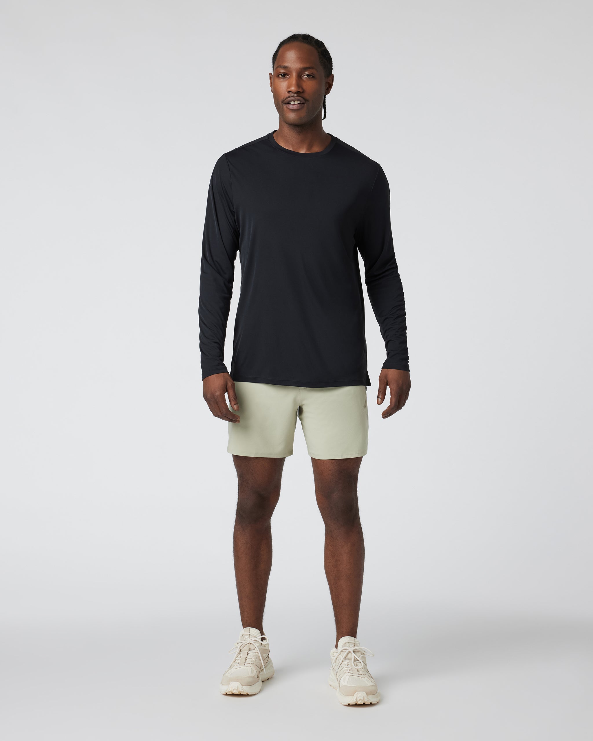 Long Sleeve Terra Run Tee | Black - Image 3