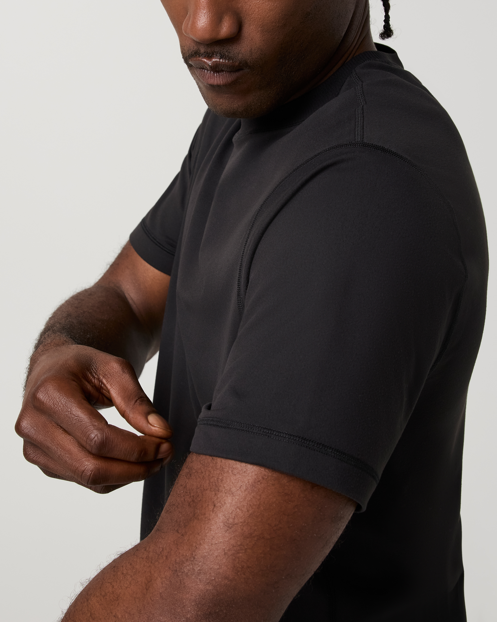 Short Sleeve Ponto Performance Tee | Black - Image 3
