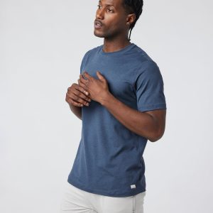 Short Sleeve Ponto Performance Tee | Azure Heather