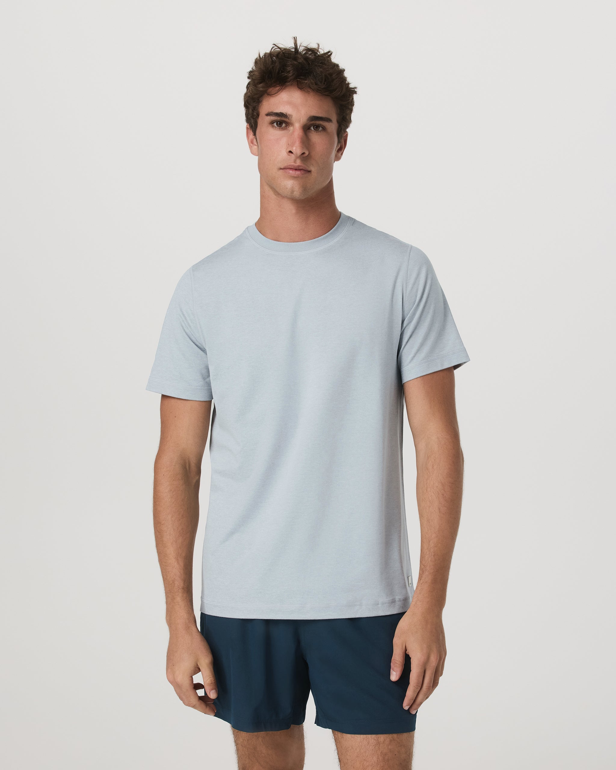 Short Sleeve Ponto Performance Tee | Harbor Grey Heather